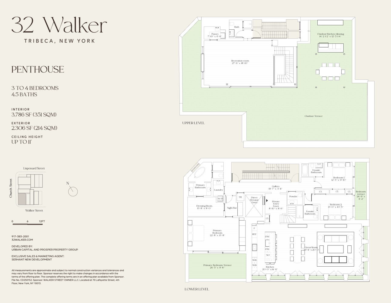 32 WALKER Street PH