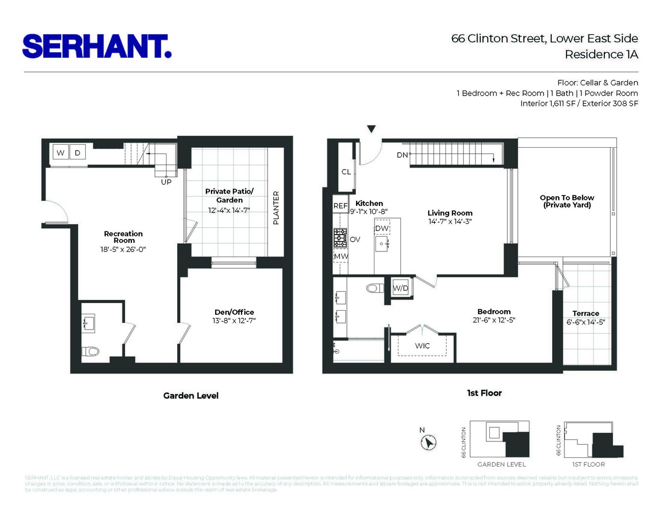 66 CLINTON Street MAISONETTE