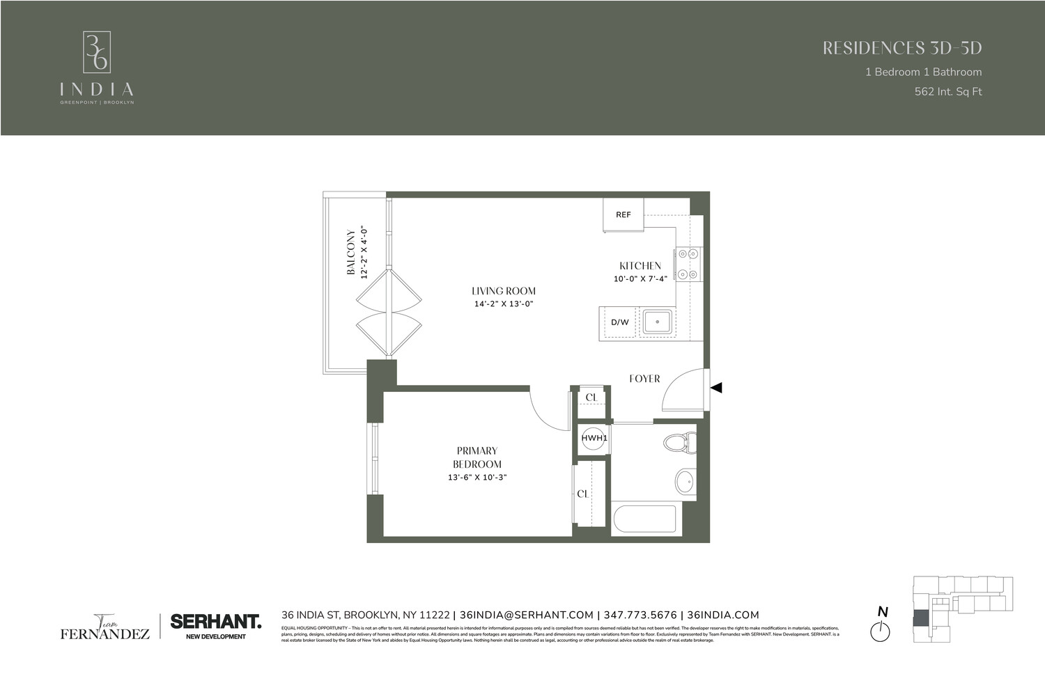 36 INDIA Street 5D