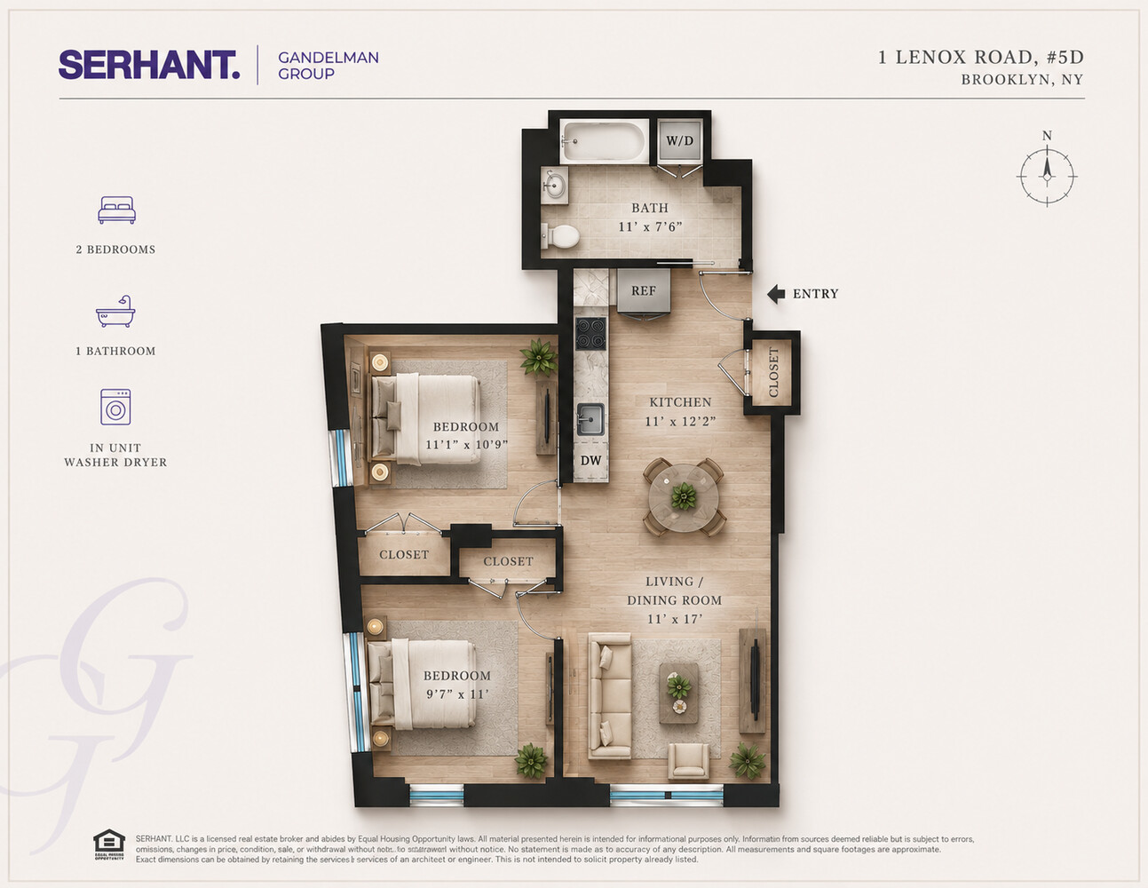1 LENOX Road 6D