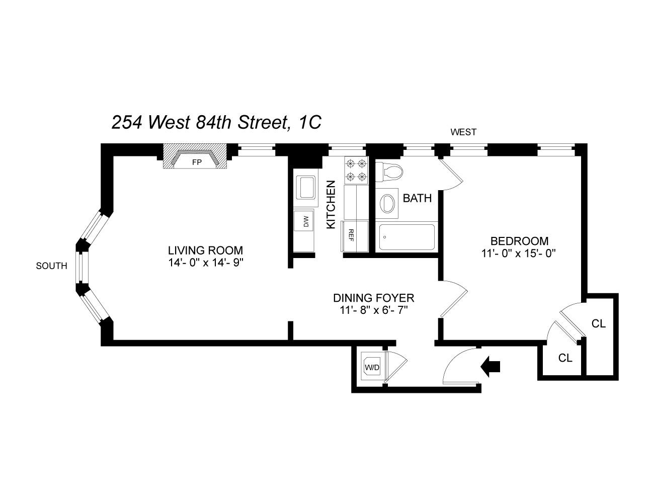 254 W 82ND Street 1C