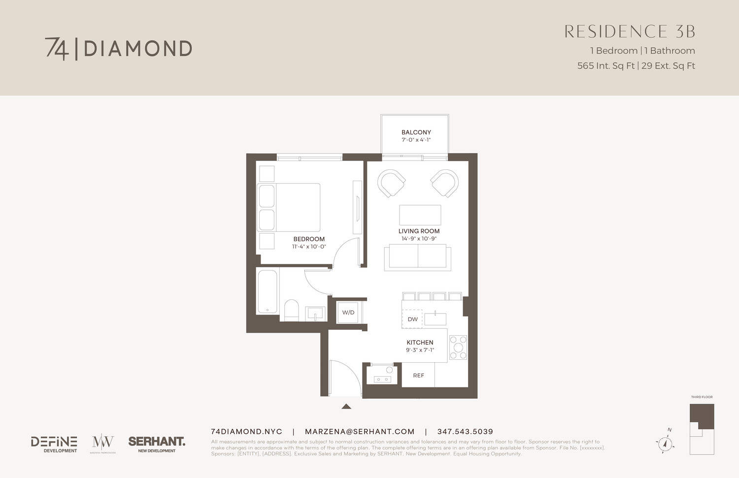 74 DIAMOND Street 3B