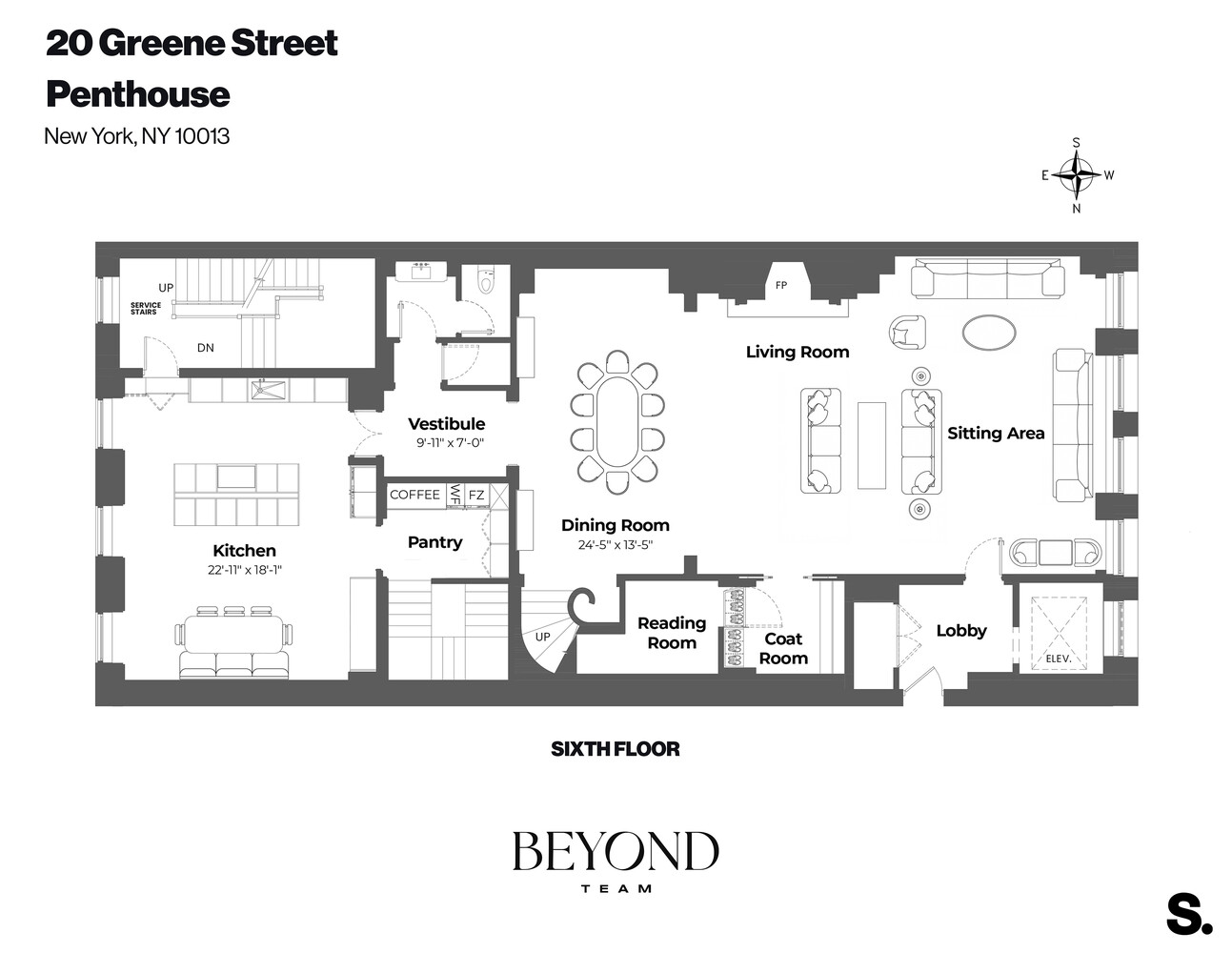 20 GREENE Street PENTHOUSE