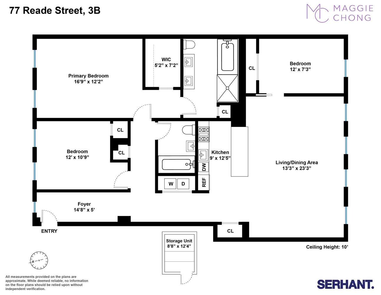 77 READE Street 3B