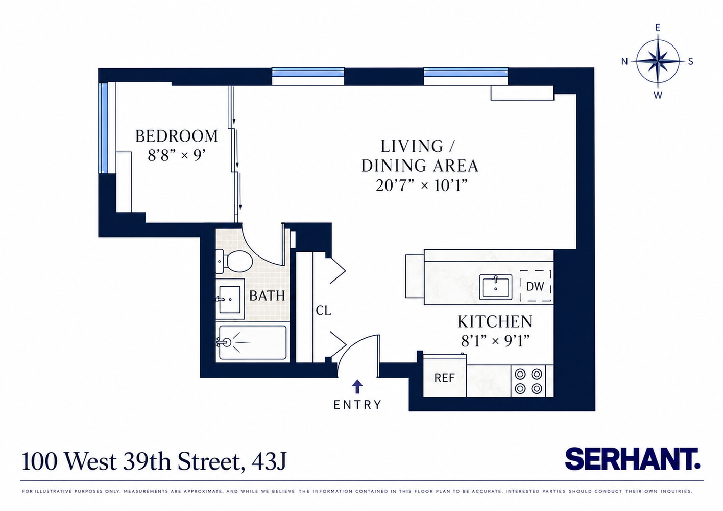 100 W 39TH Street 43J