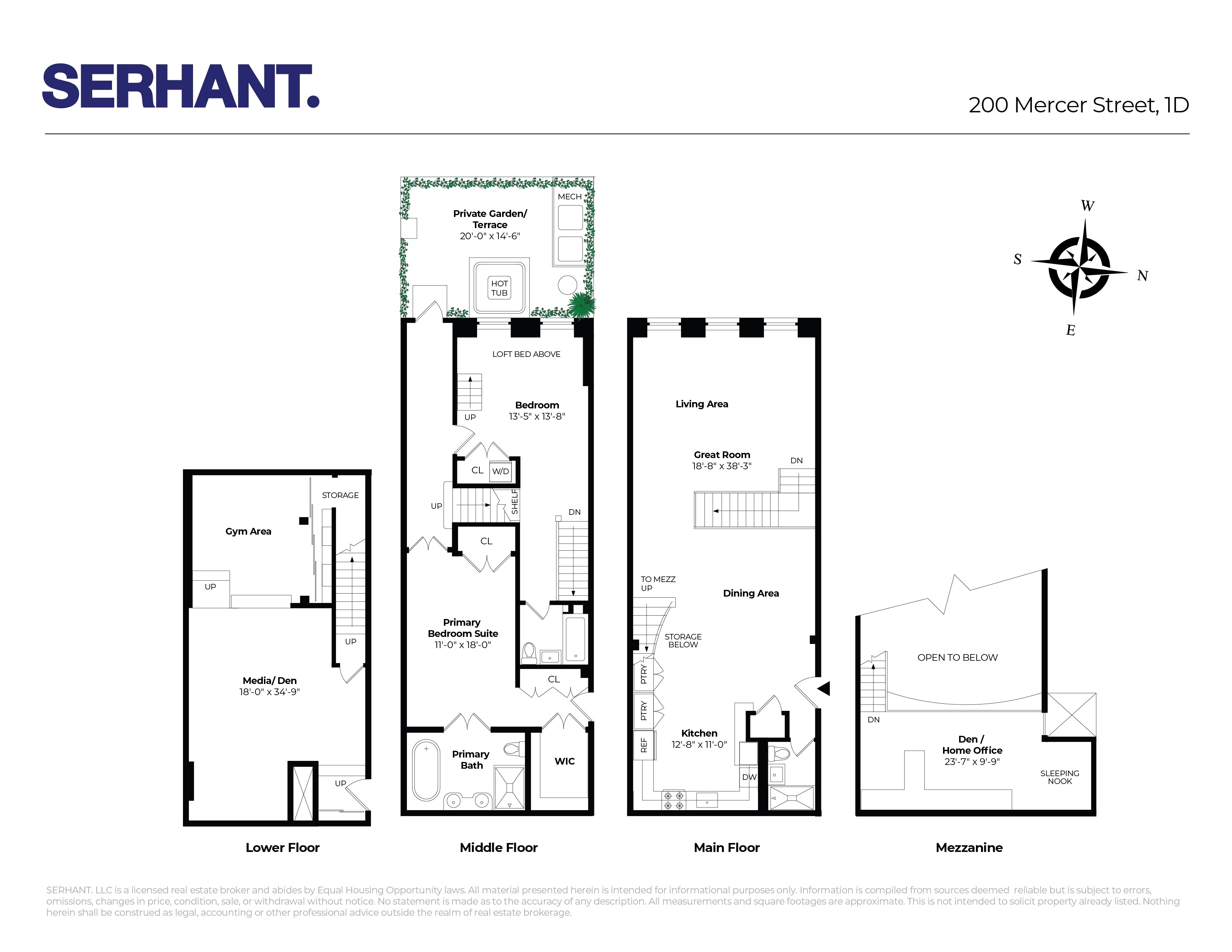 200 Mercer Street Unit: 1D, New York City NY, 10012