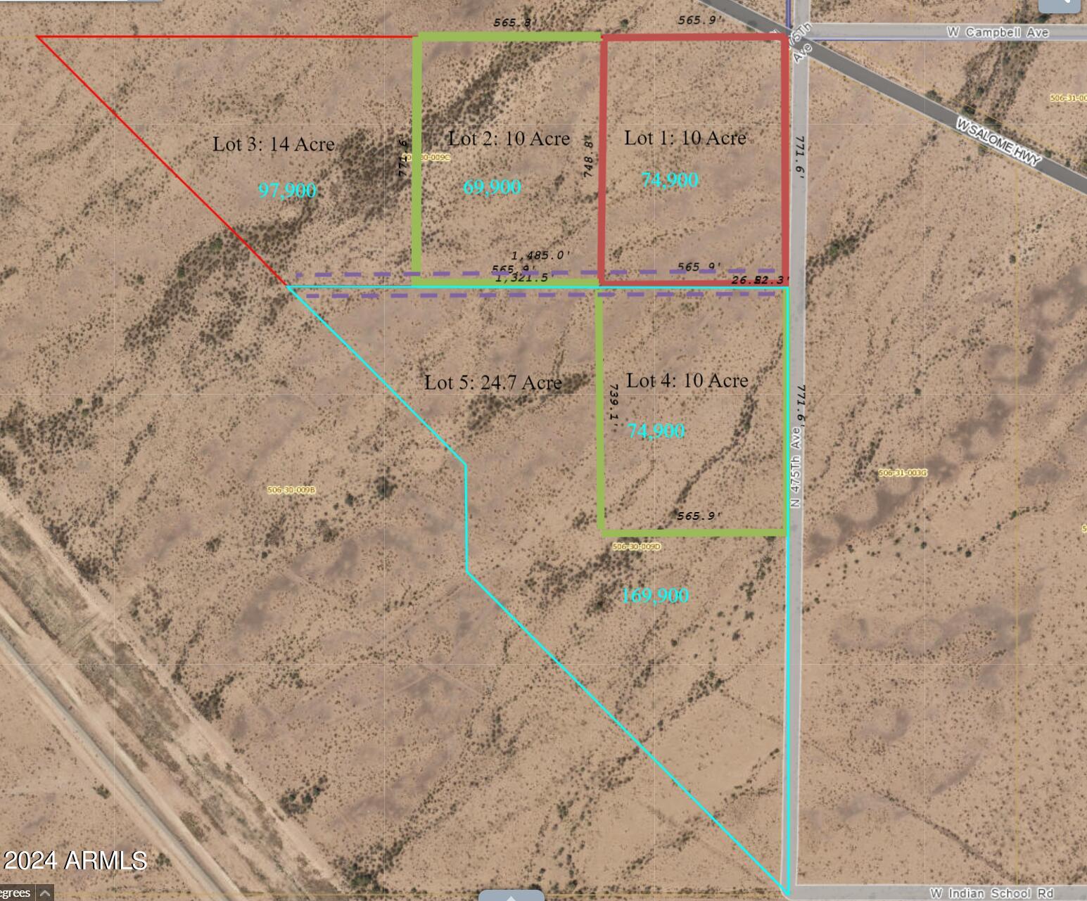 475th Ave & Salome Highway Unit: .