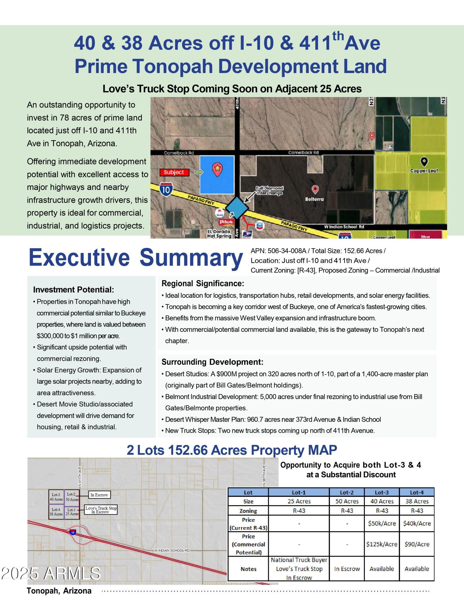 411th Ave & camelback Road, Lot 4, Tonopah Unit: Lot 4