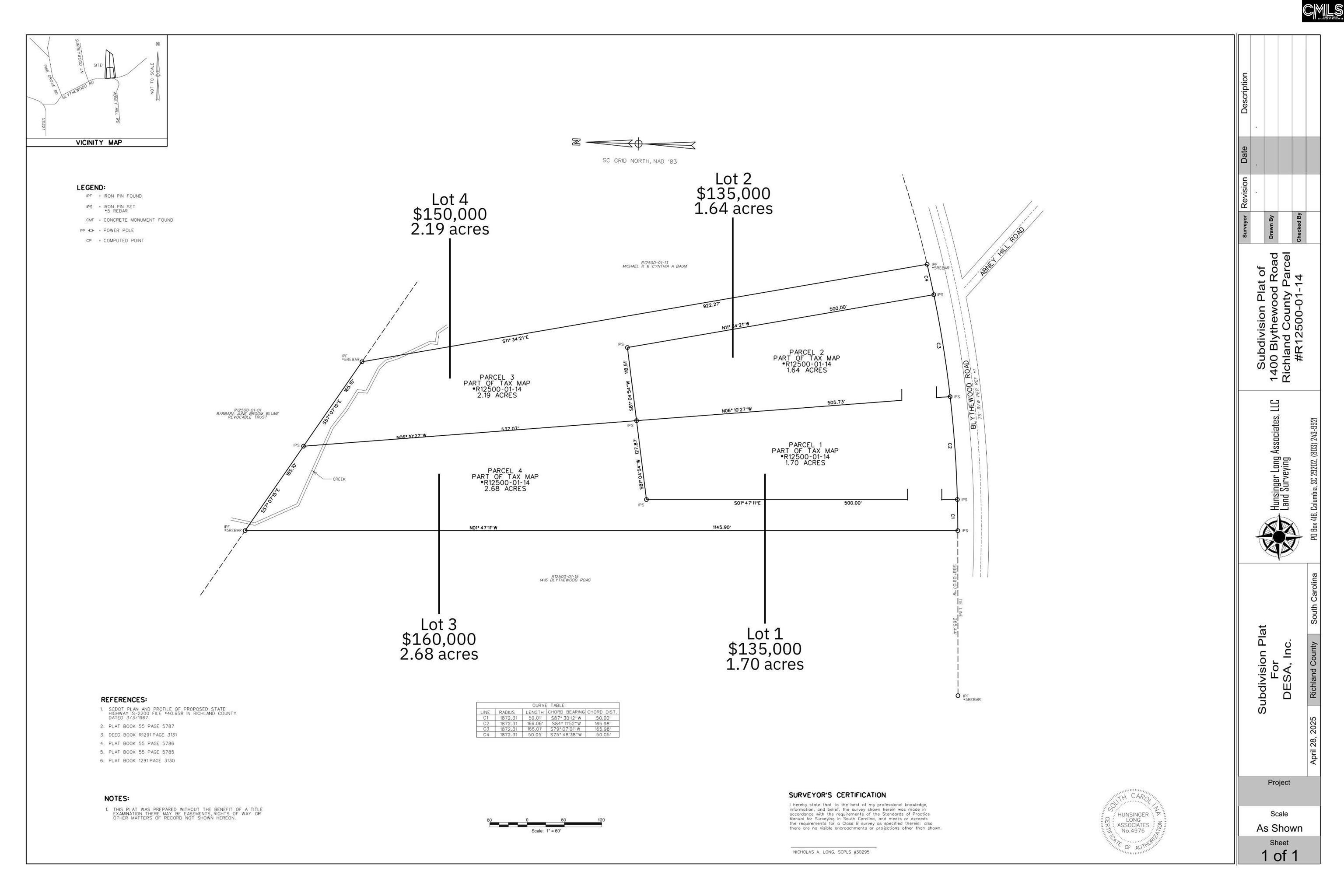1400 Blythewood Road Unit: 1