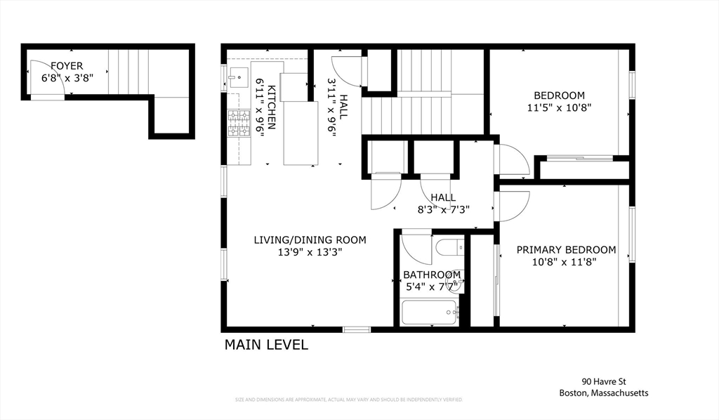 90 Havre Street # 3
