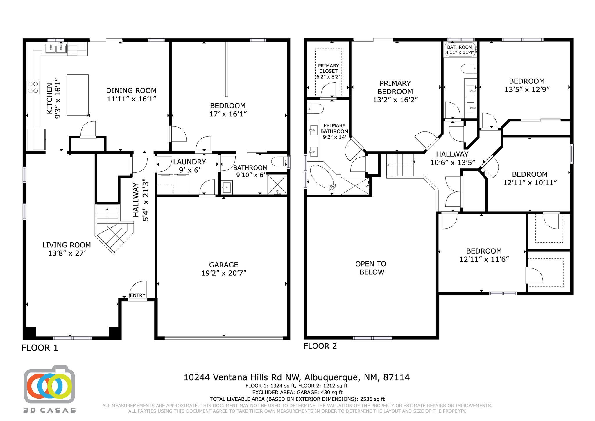 10244 VENTANA HILLS Road NW