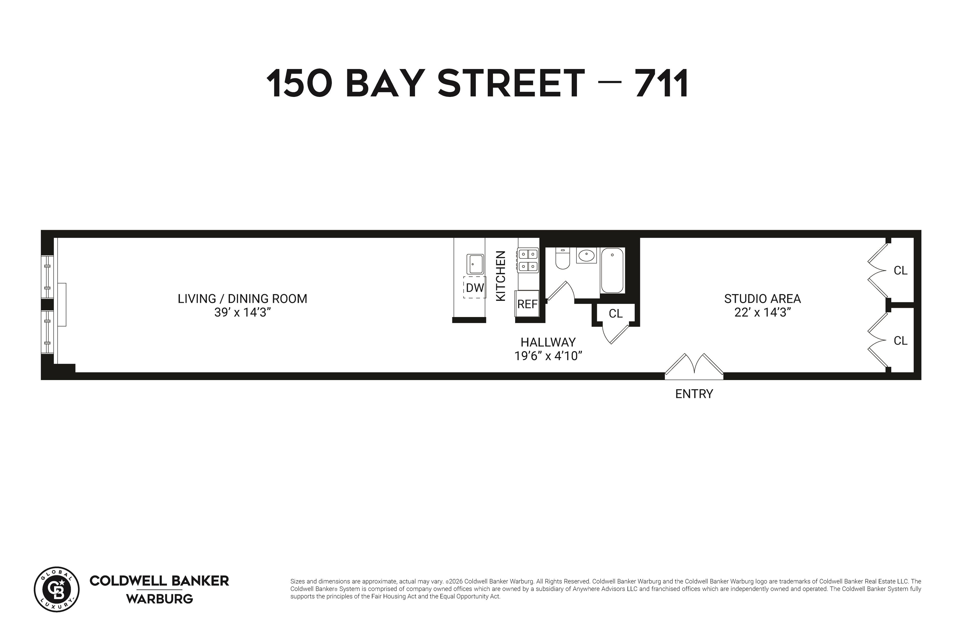 150 BAY ST Unit: 711