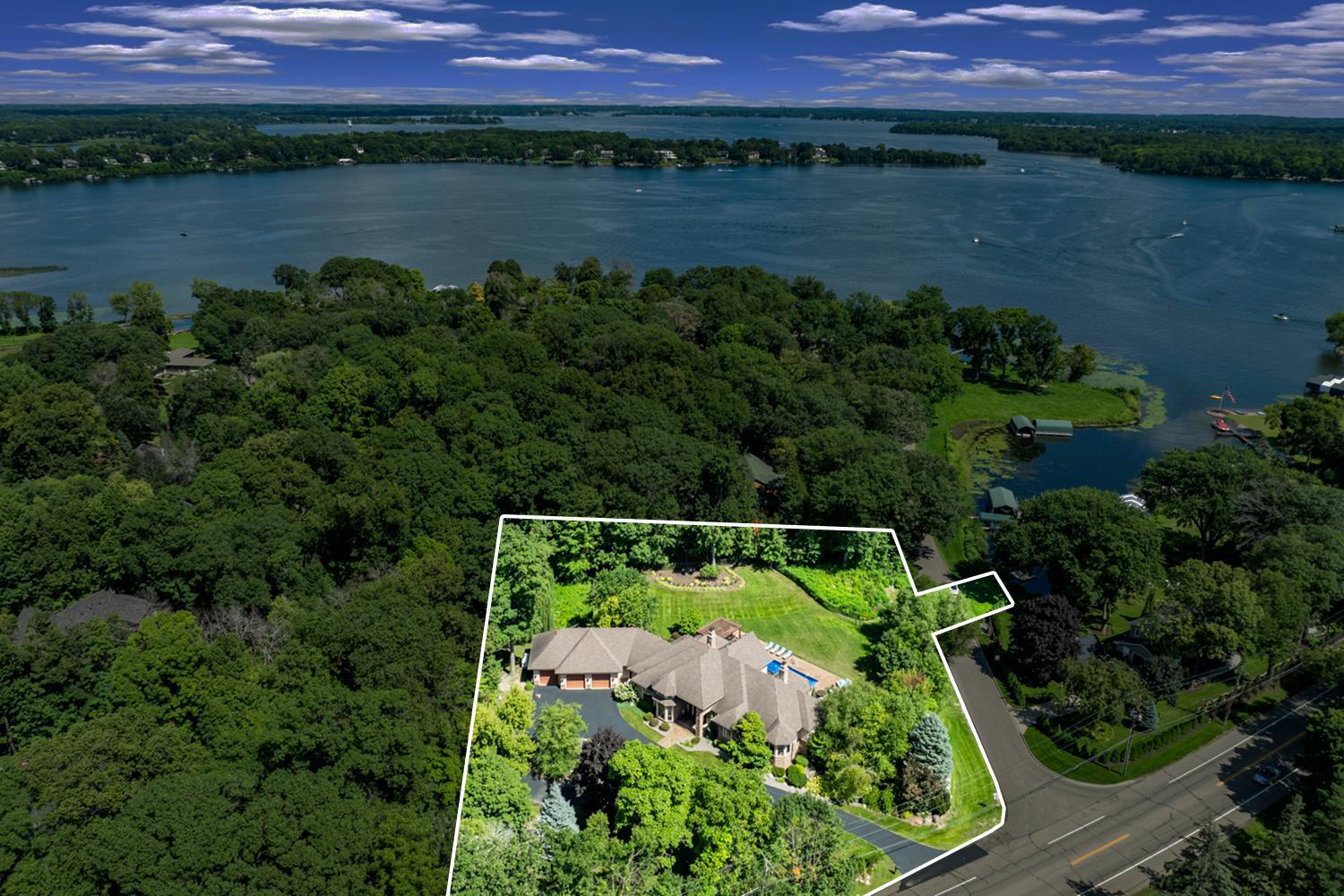 Architecturally Significant, Resort Style, 1.4 Acre Estate on Lake Minnetonka