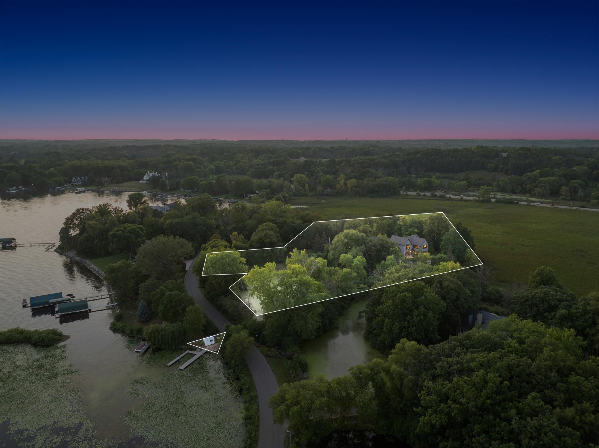 360 Degrees of Privacy on Ferndale With Deeded Access to Lake Minnetonka