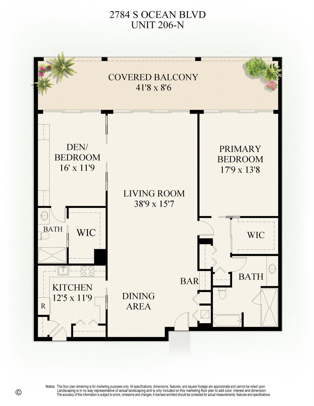 2784 S Ocean Boulevard Unit: 206n