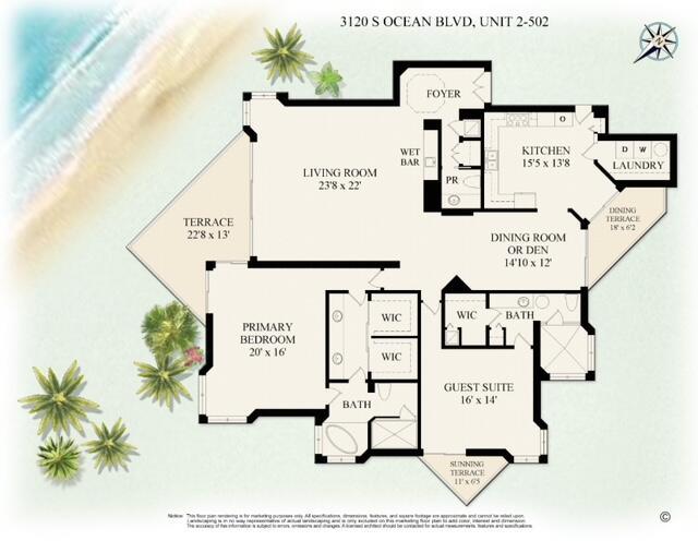 3120 S Ocean Boulevard Unit: 2502