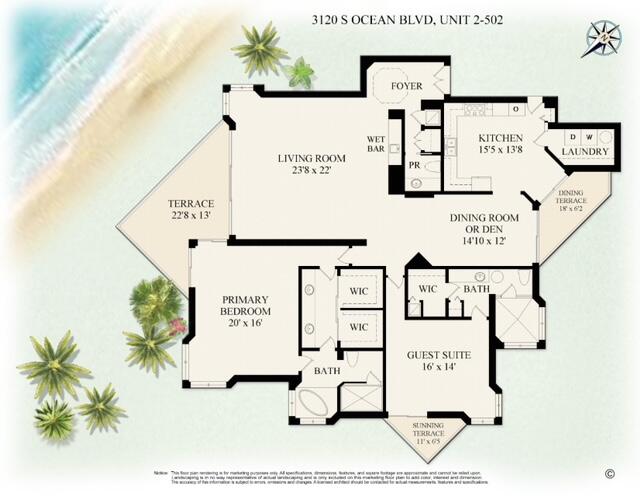 3120 S Ocean Boulevard Unit: 2502