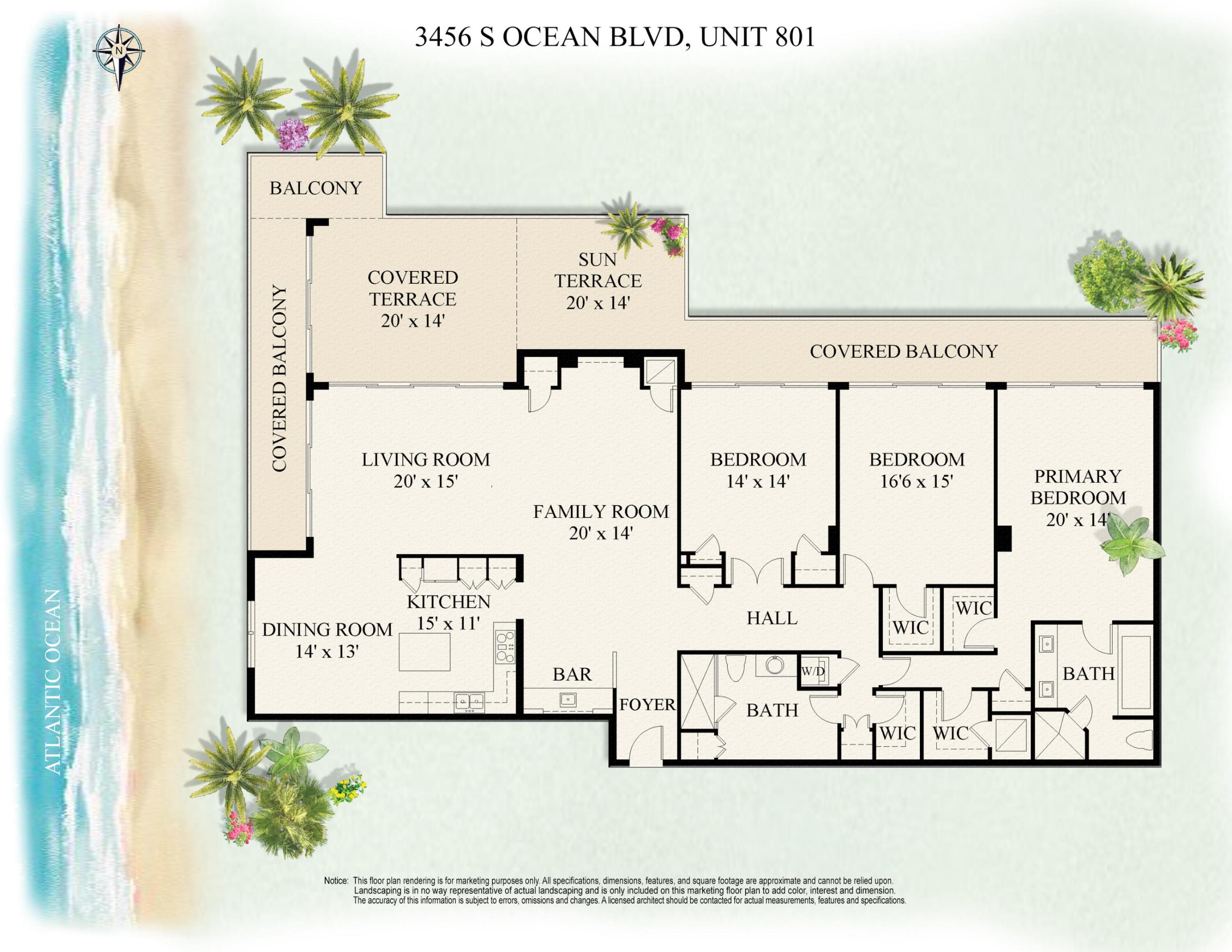 3456 S Ocean Boulevard 801