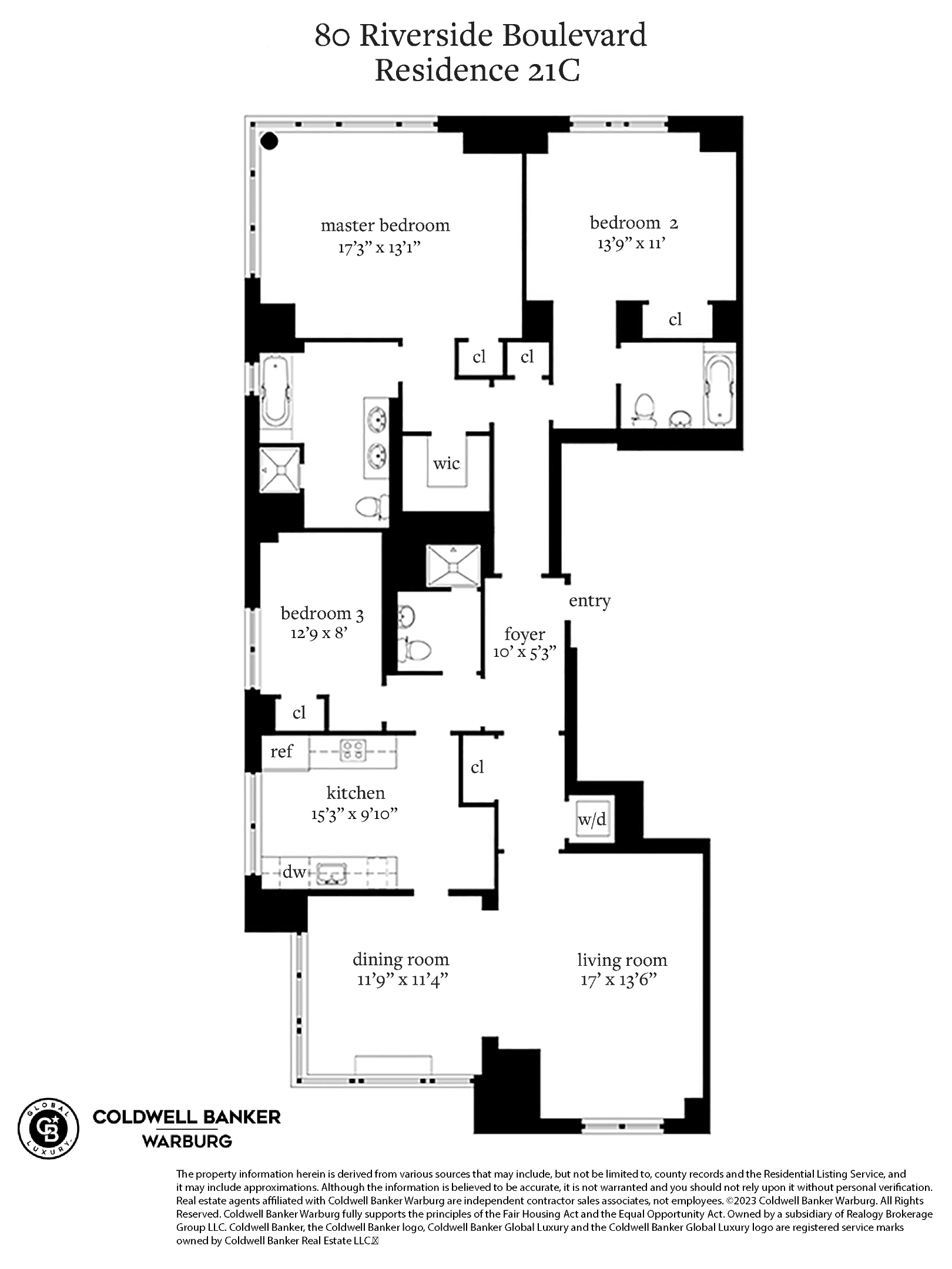 80 Riverside Boulevard 21C