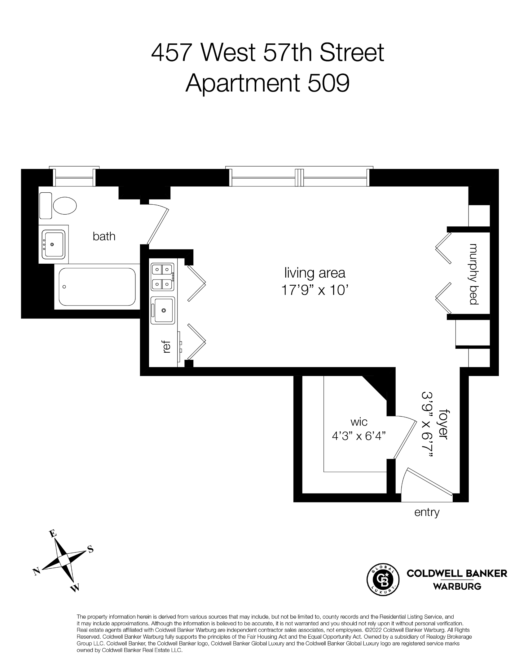 457 W 57th Street 509