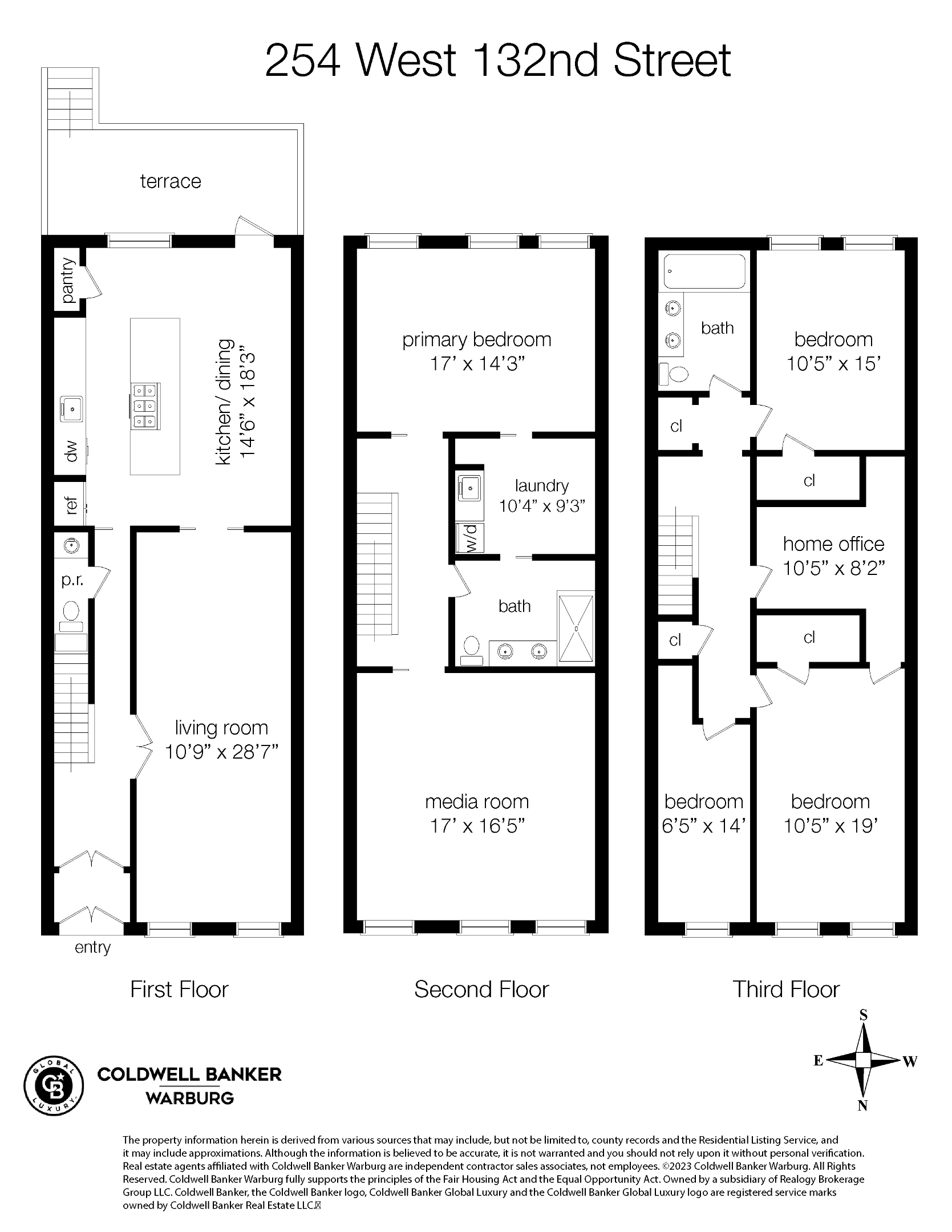 254 W 132nd Street Parlor Triplex