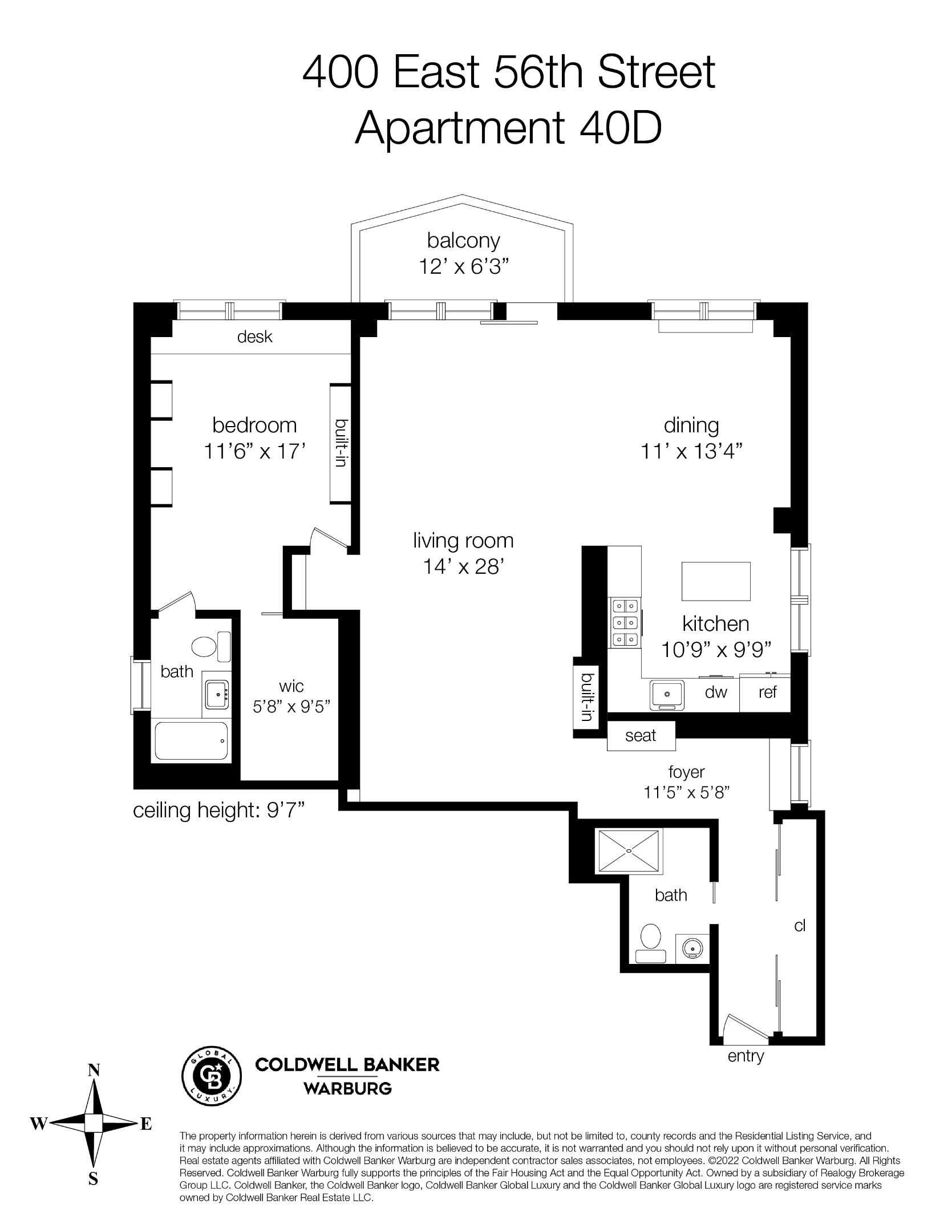 400 E 56th Street 40D