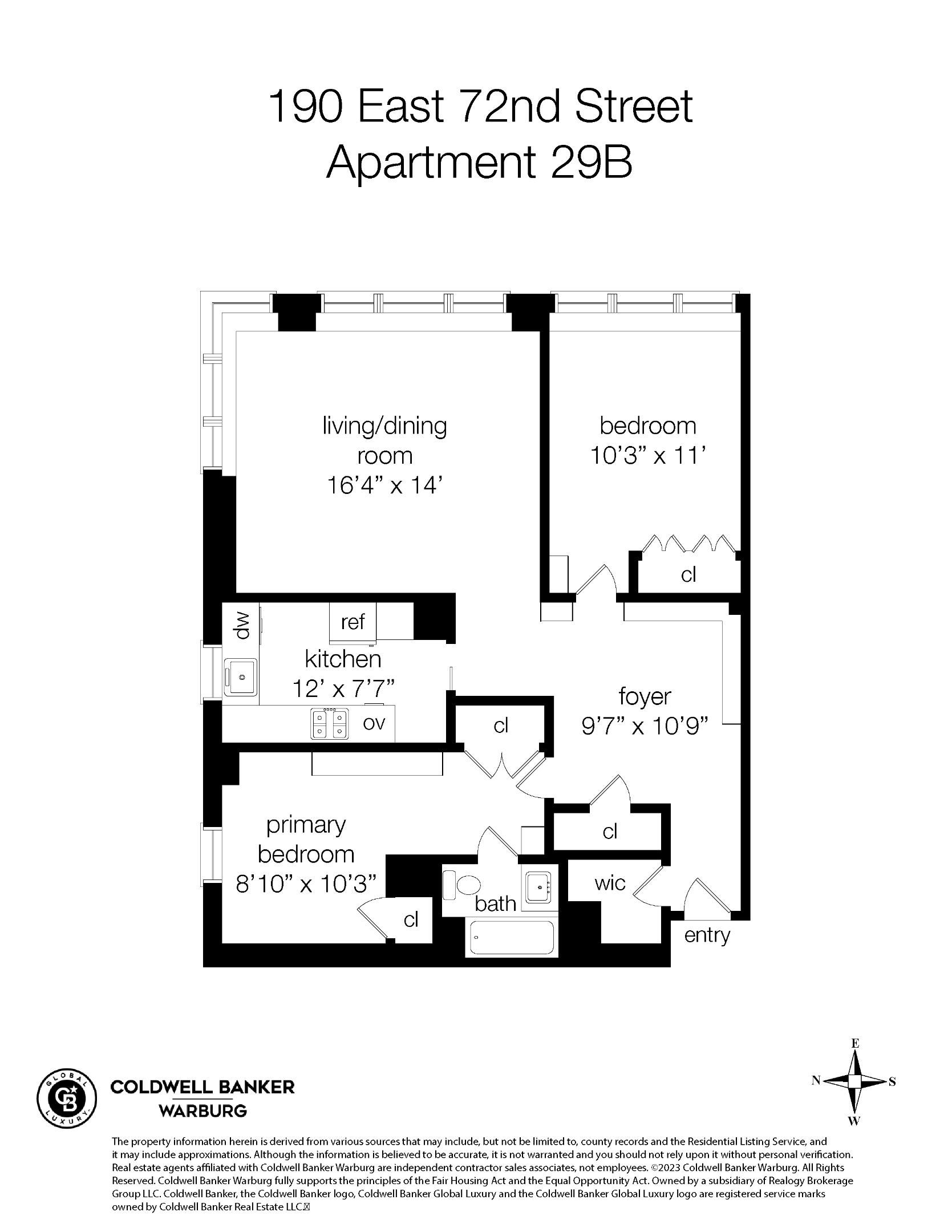 190 E 72nd Street 29B