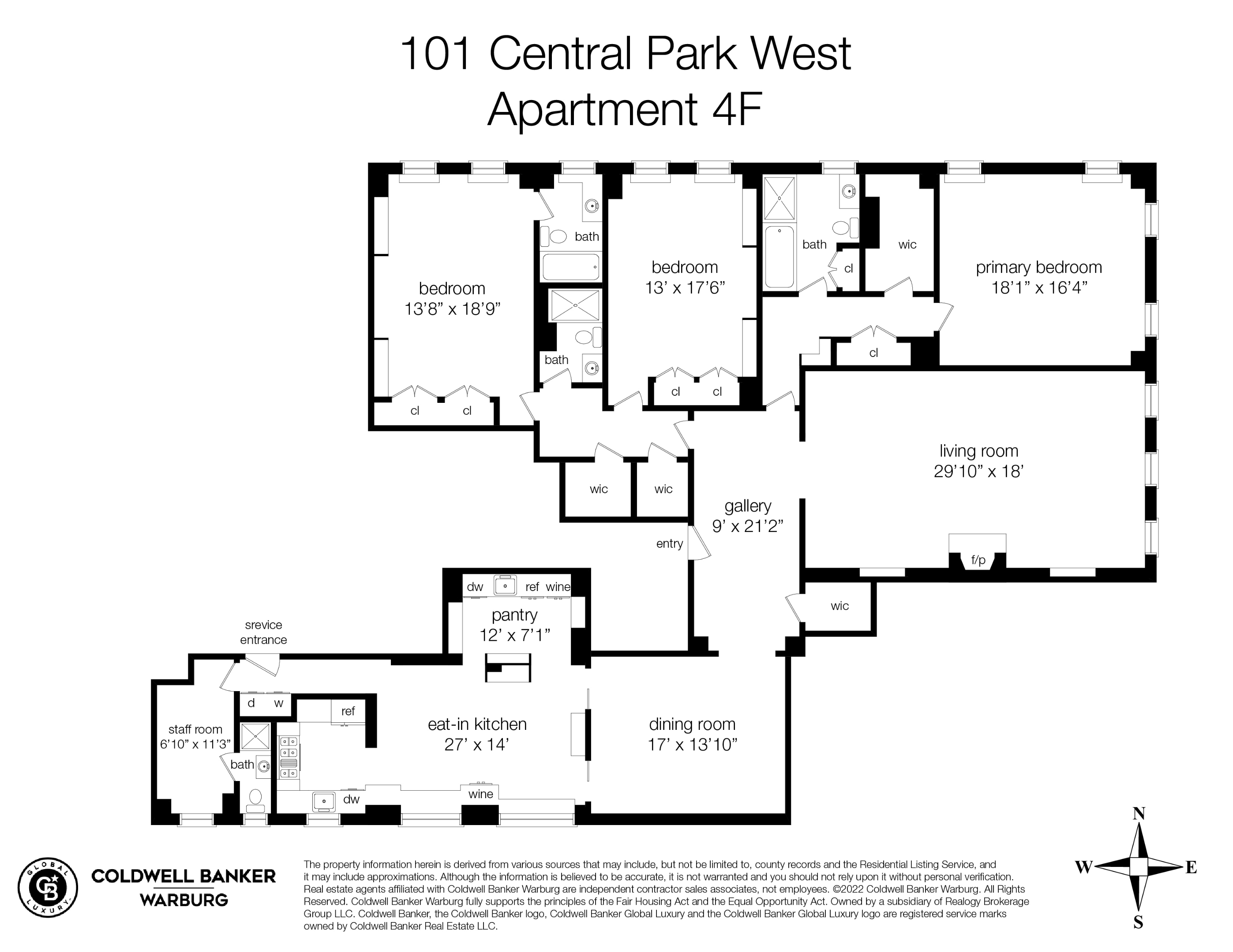 101 Central Park W 4F