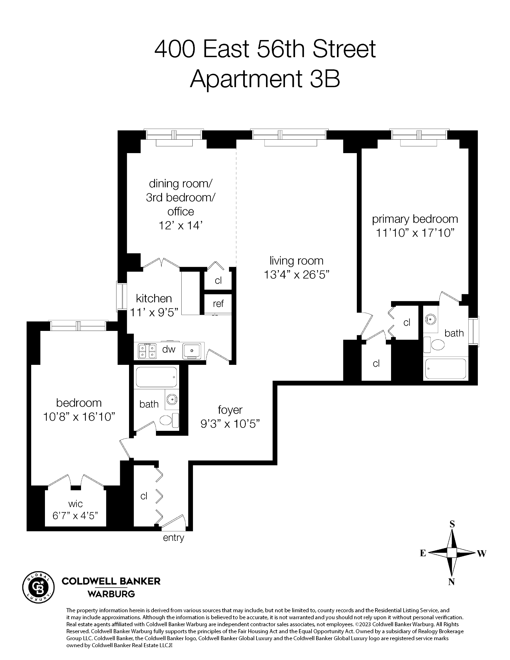 400 E 56th Street 3B