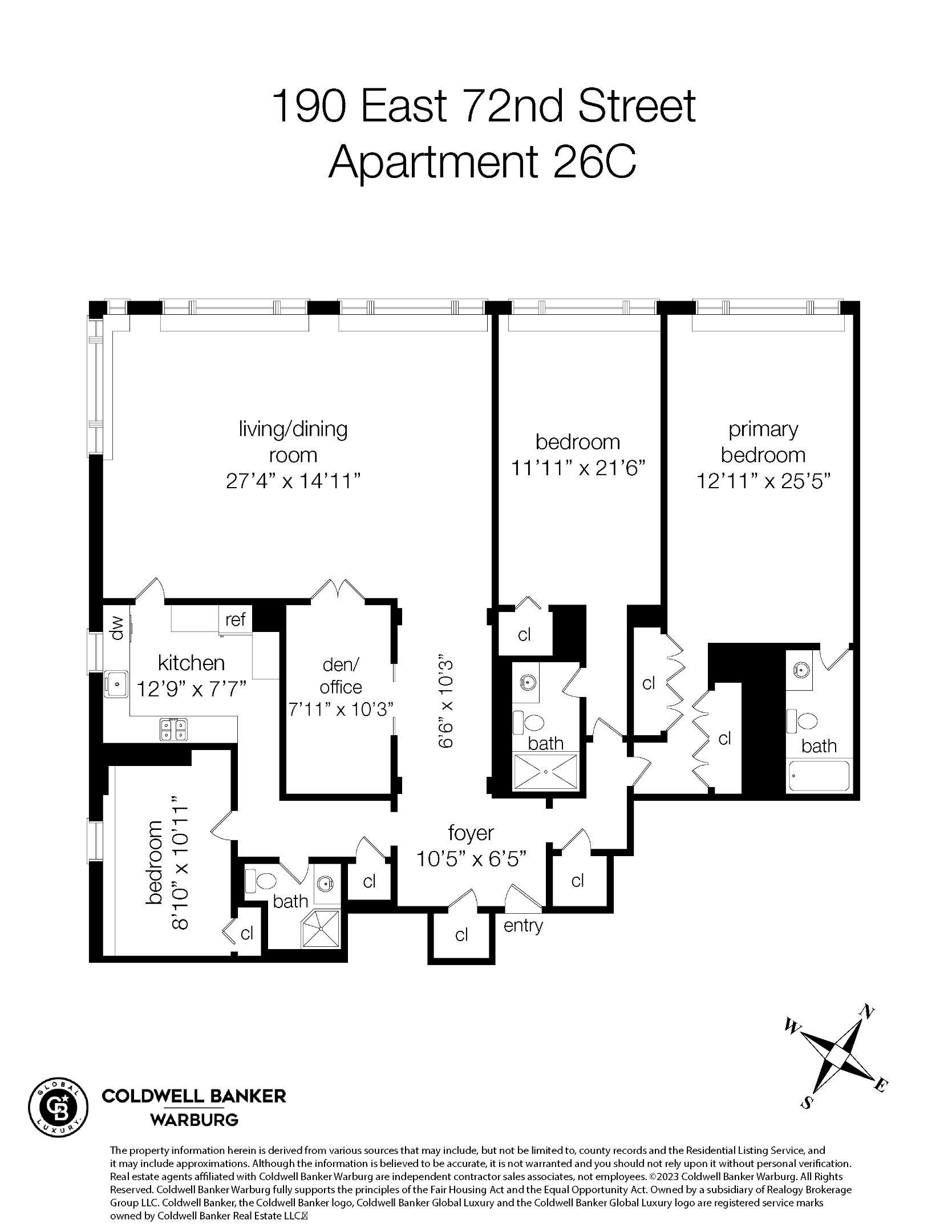 190 E 72nd Street 26C