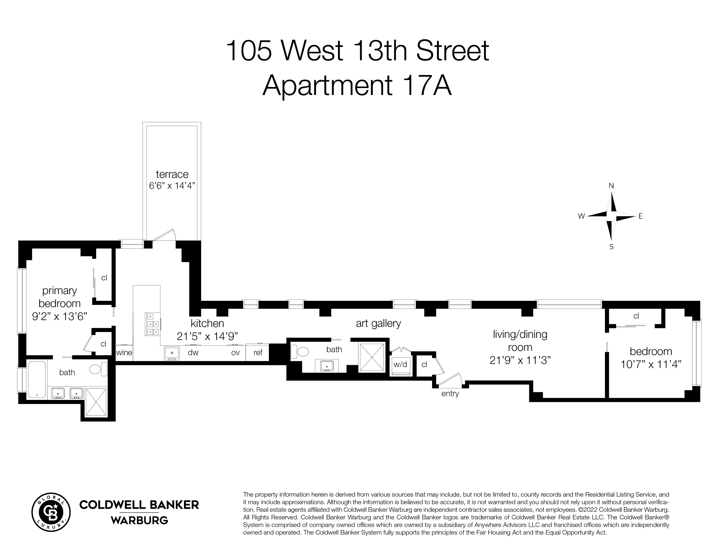 105 W 13th Street PH 17A