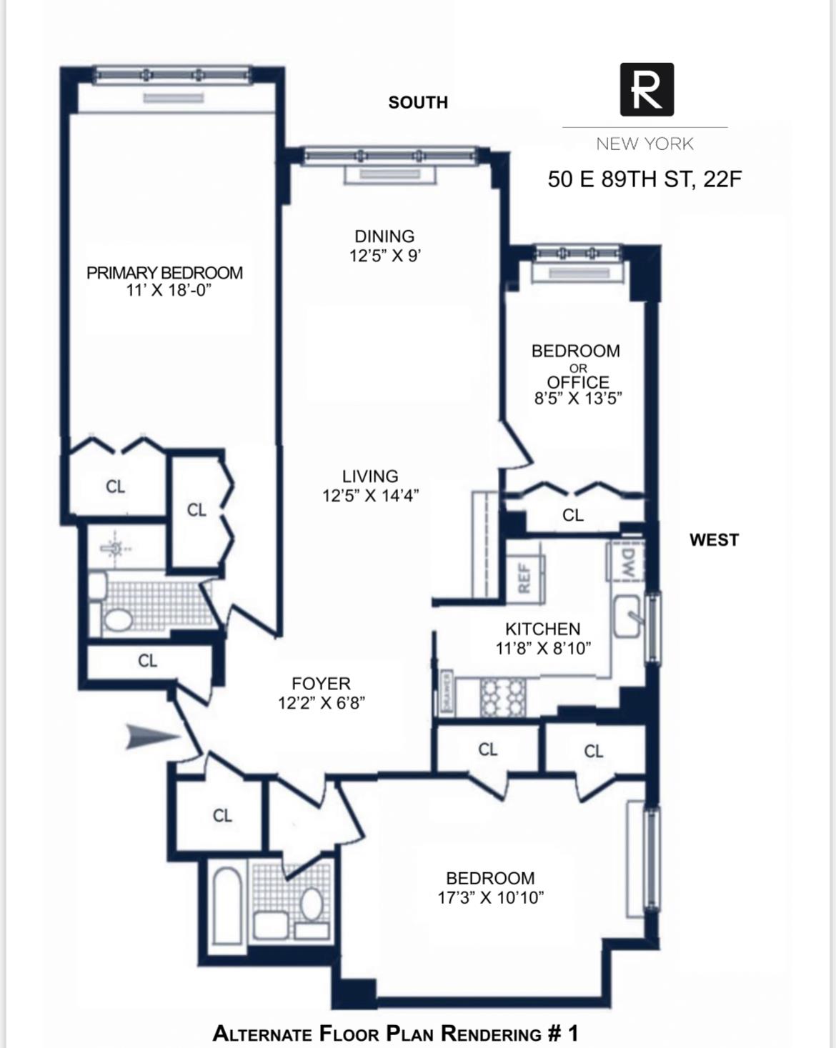 50 E 89th Street 22-F