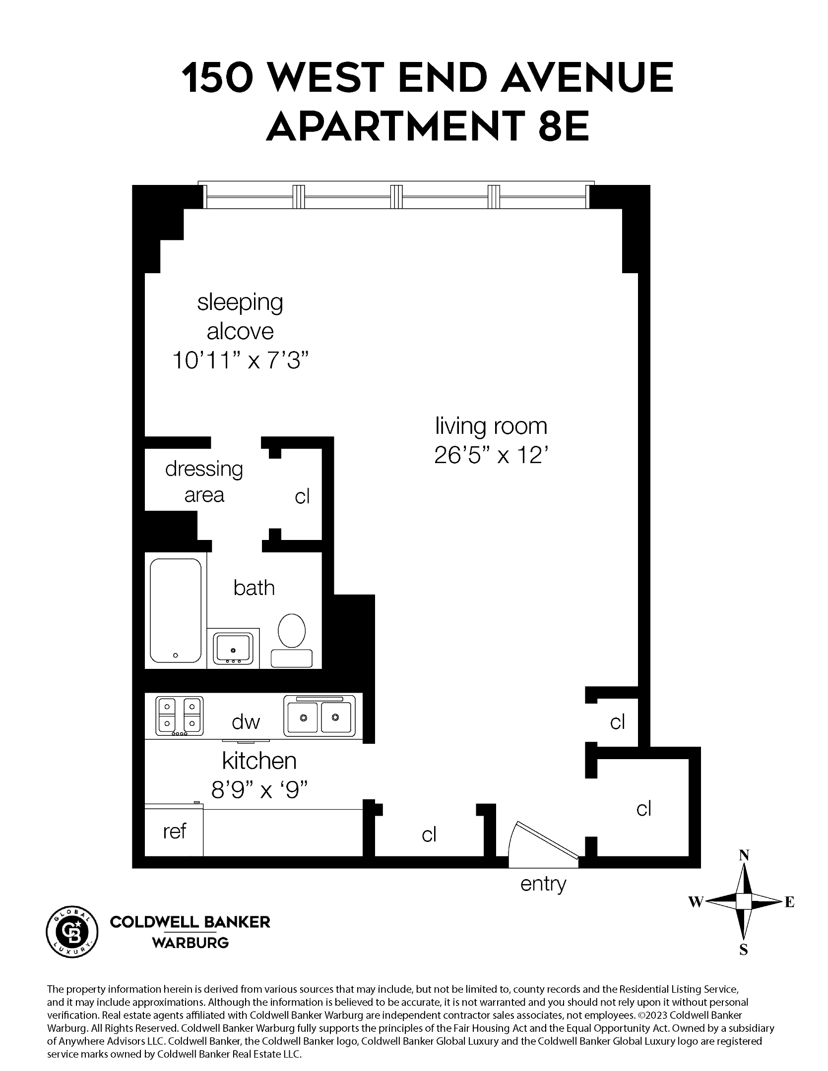 150 W End Avenue 8E