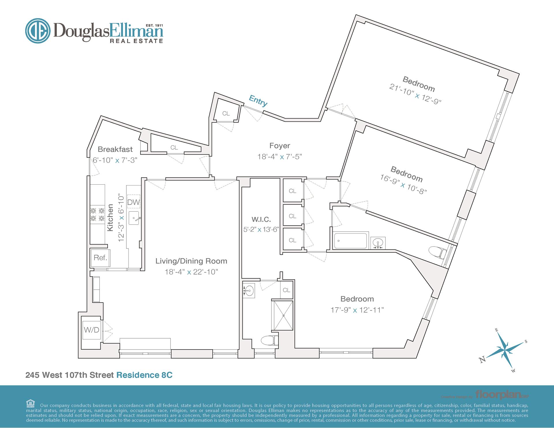 245 W 107TH Street 8C