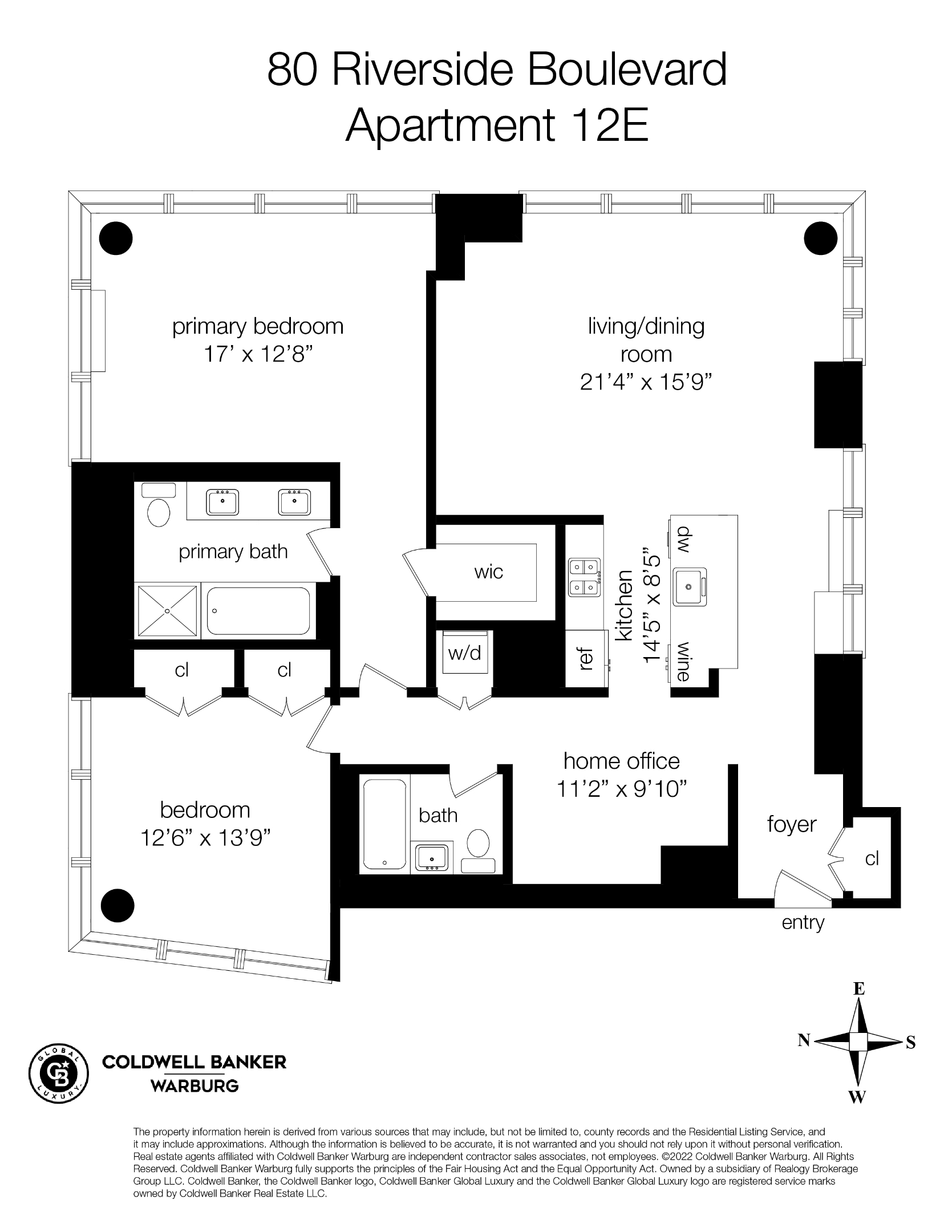80 Riverside Boulevard 12E