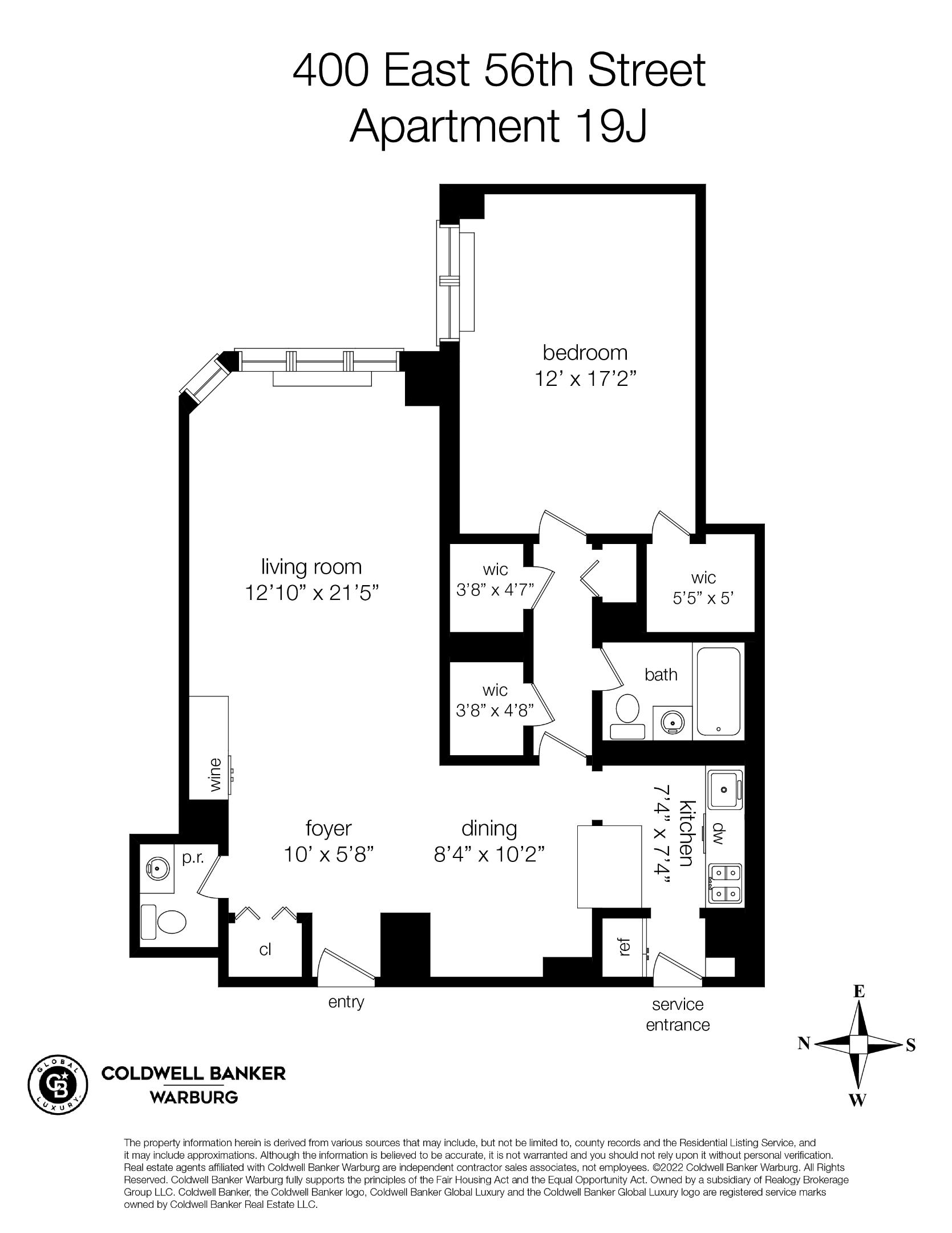 400 E 56th Street 19J