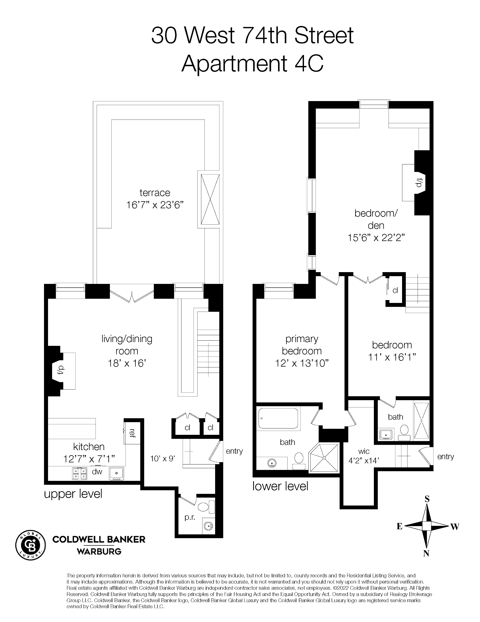 28-30 W 74th Street 3C/4C