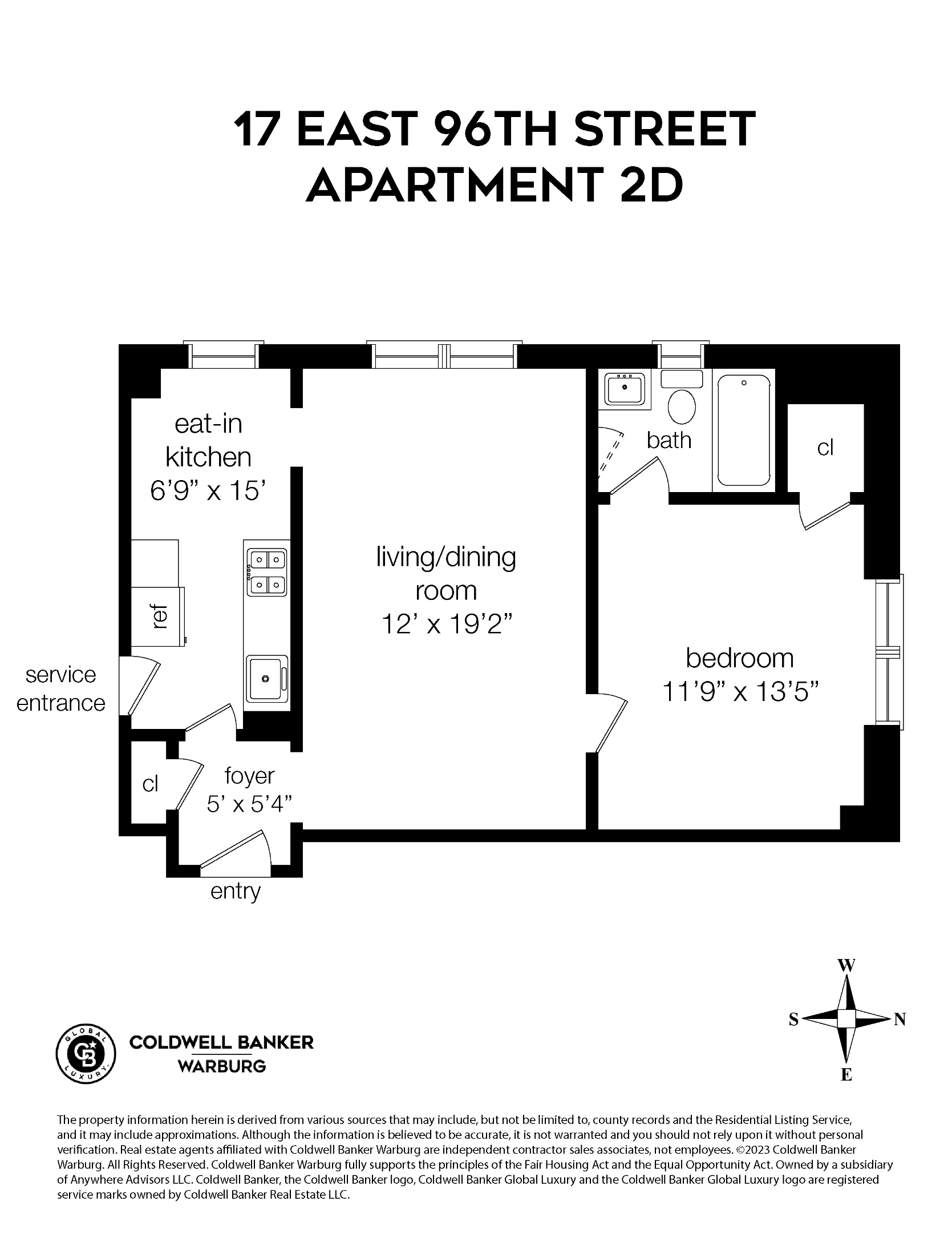 17 E 96TH Street 2D