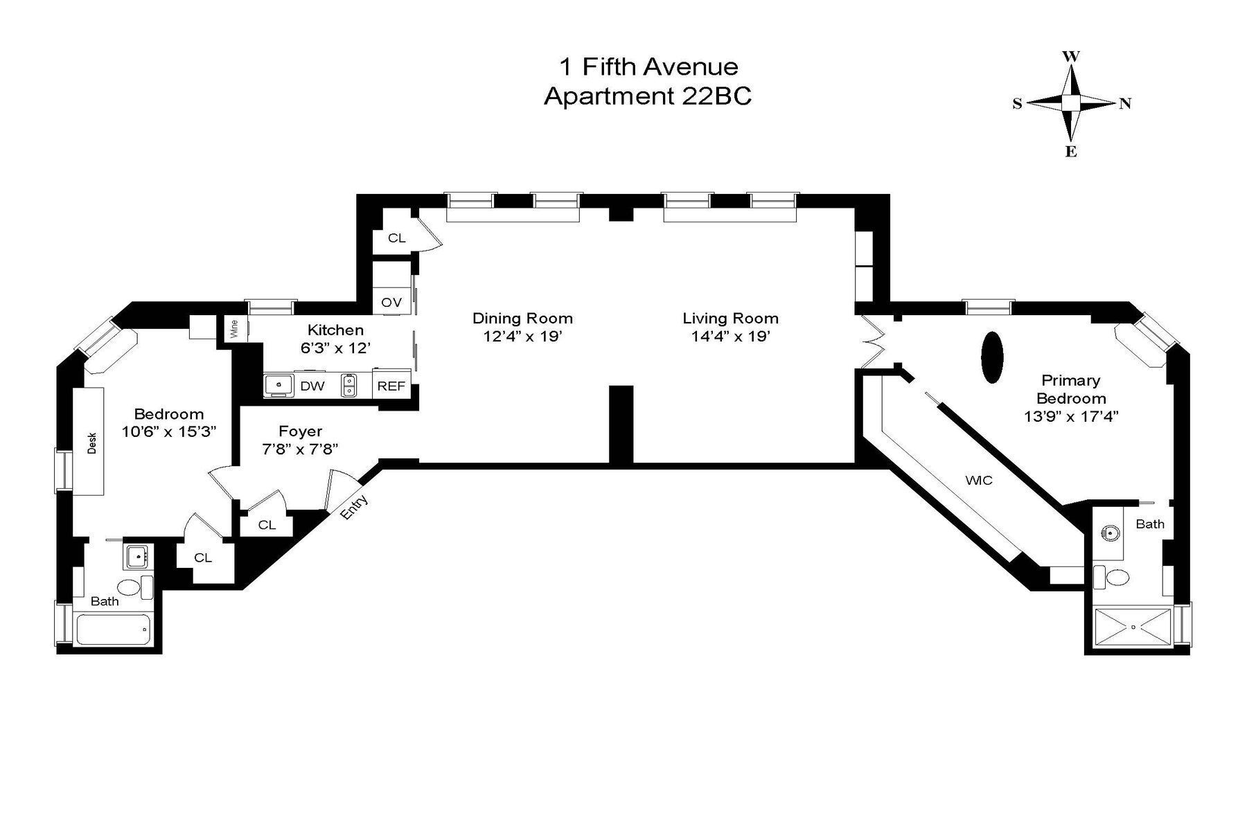1 Fifth Avenue 22BC