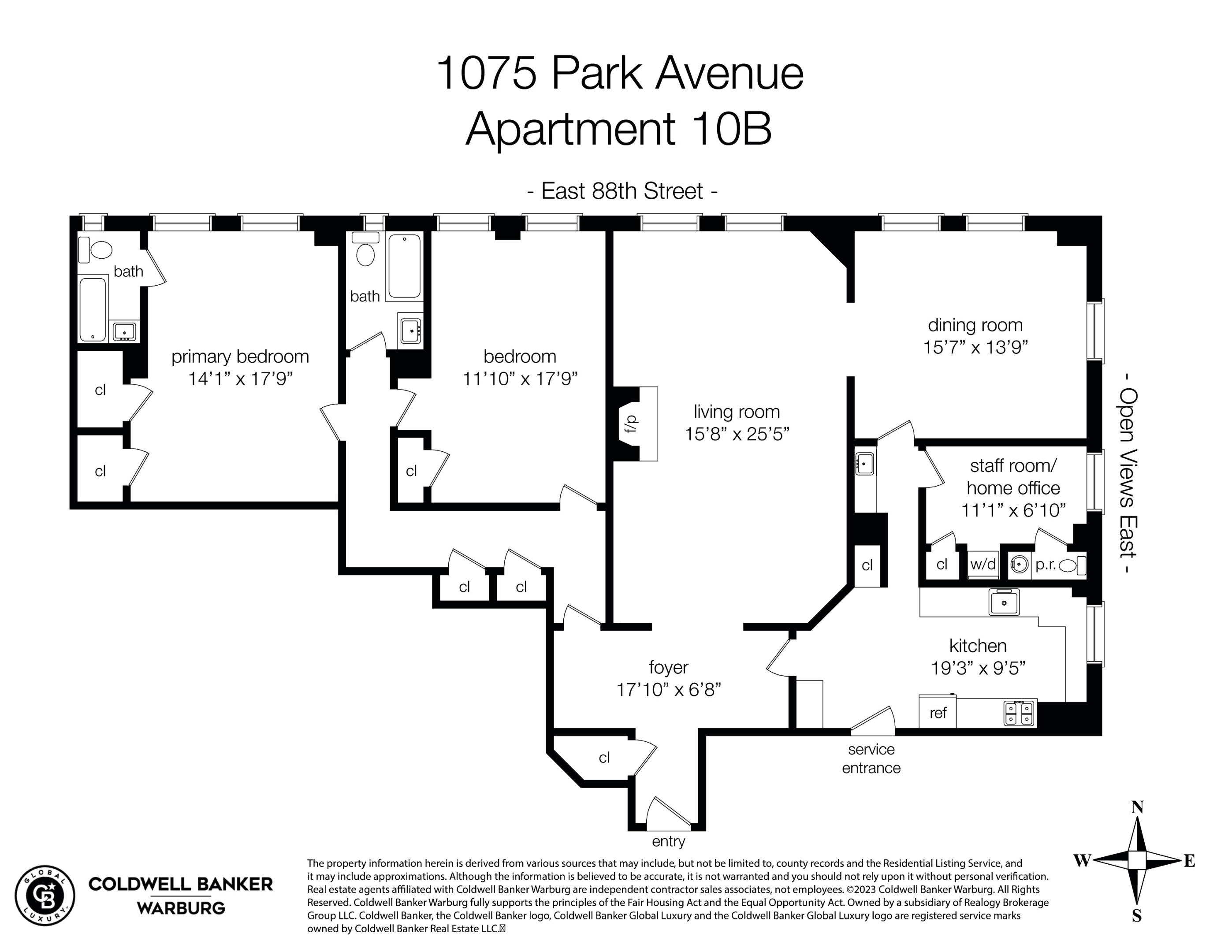 1075 PARK Avenue 10B