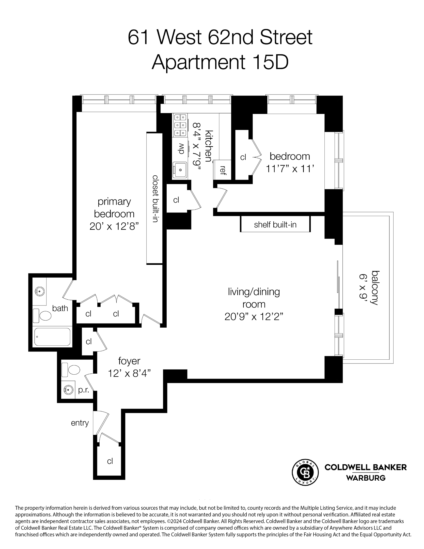 61 W 62ND Street 15D