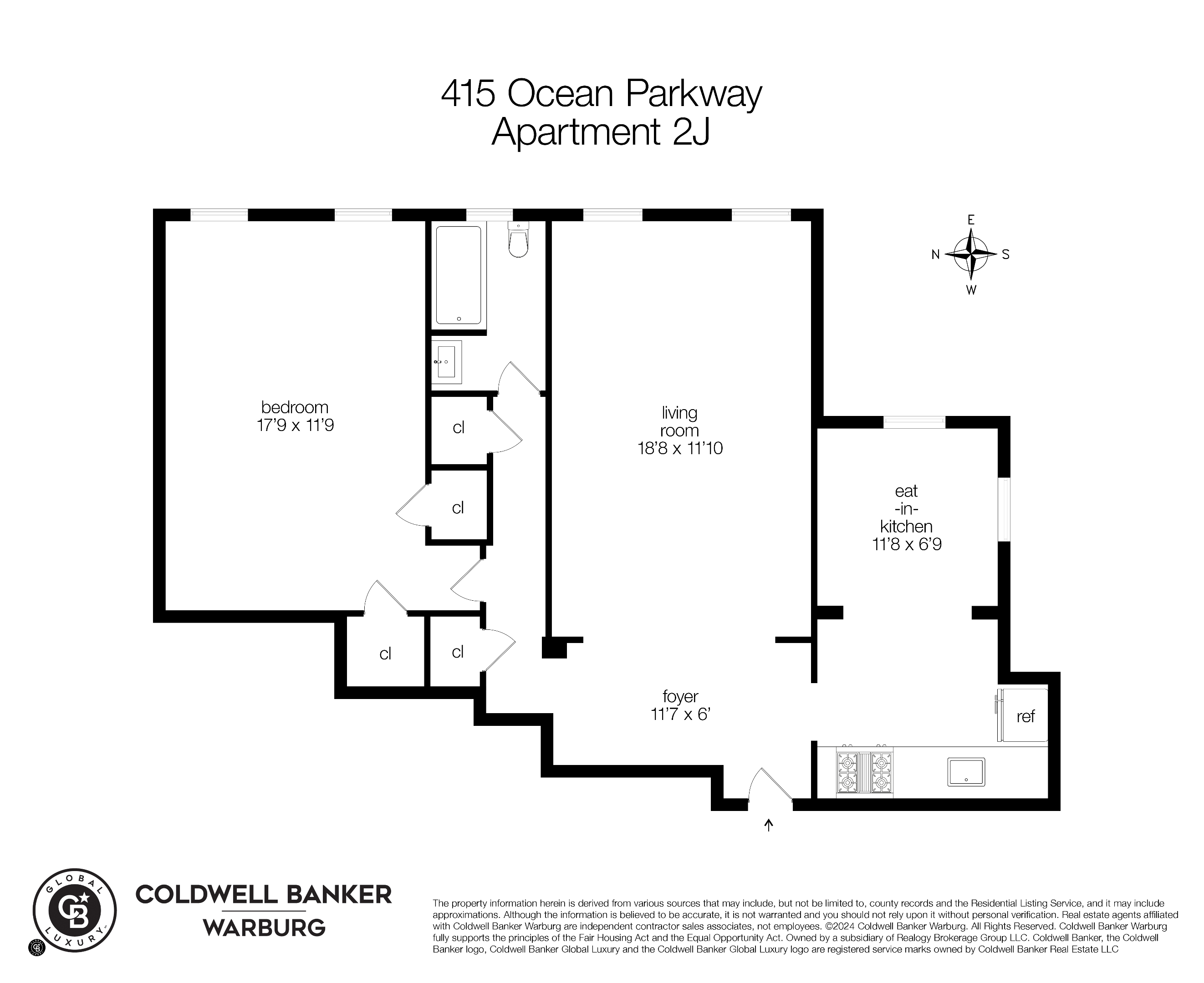 415 OCEAN Parkway 2J