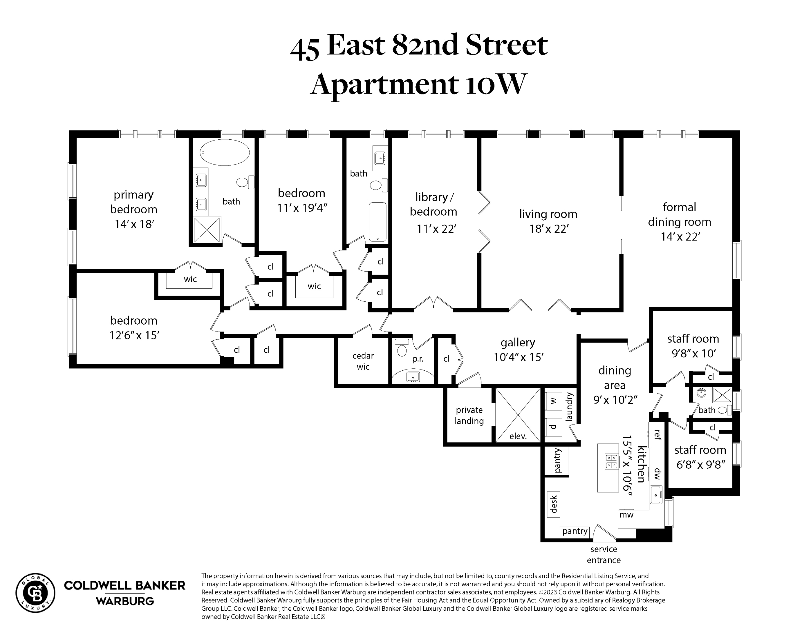 45 E 82ND Street 10W