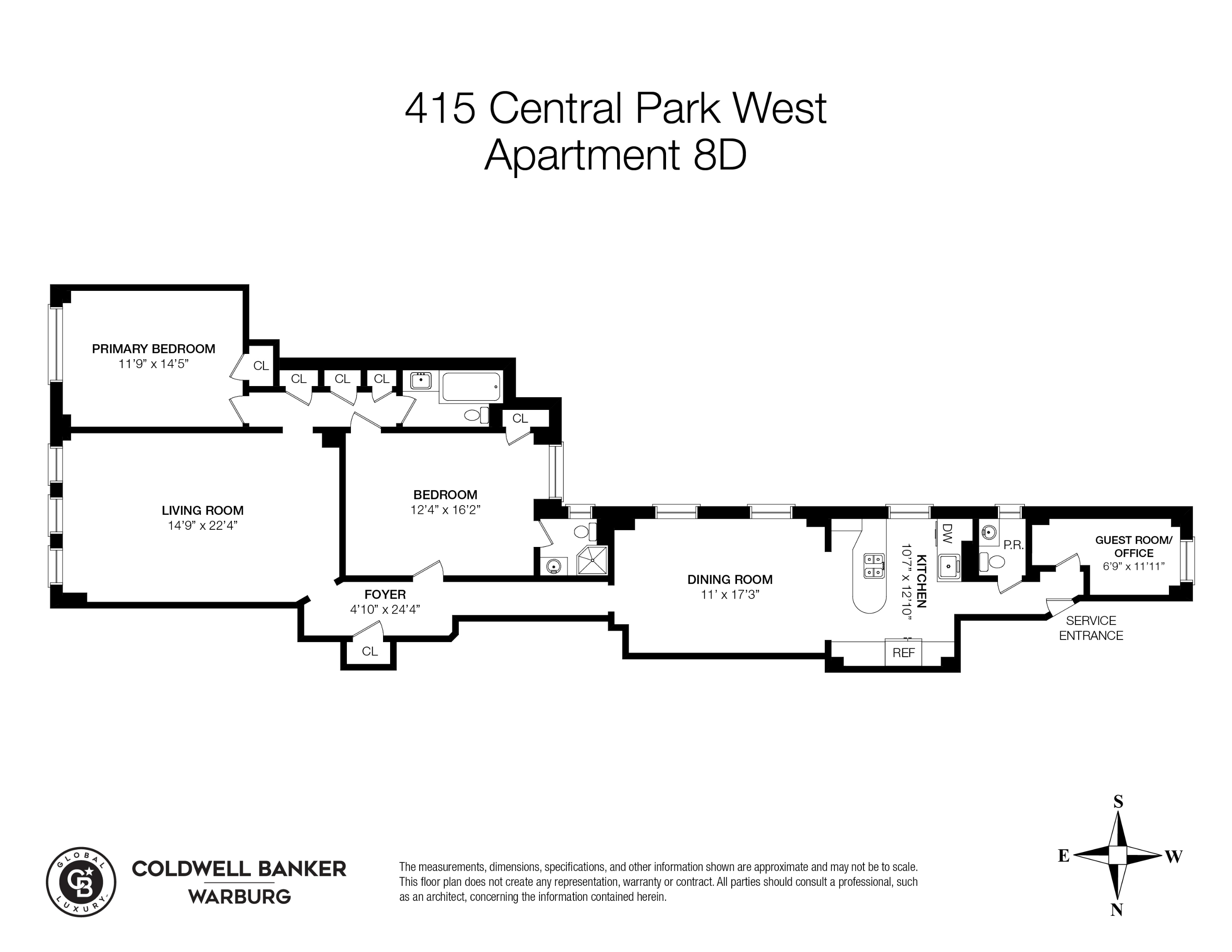 415 CENTRAL Park W 8D