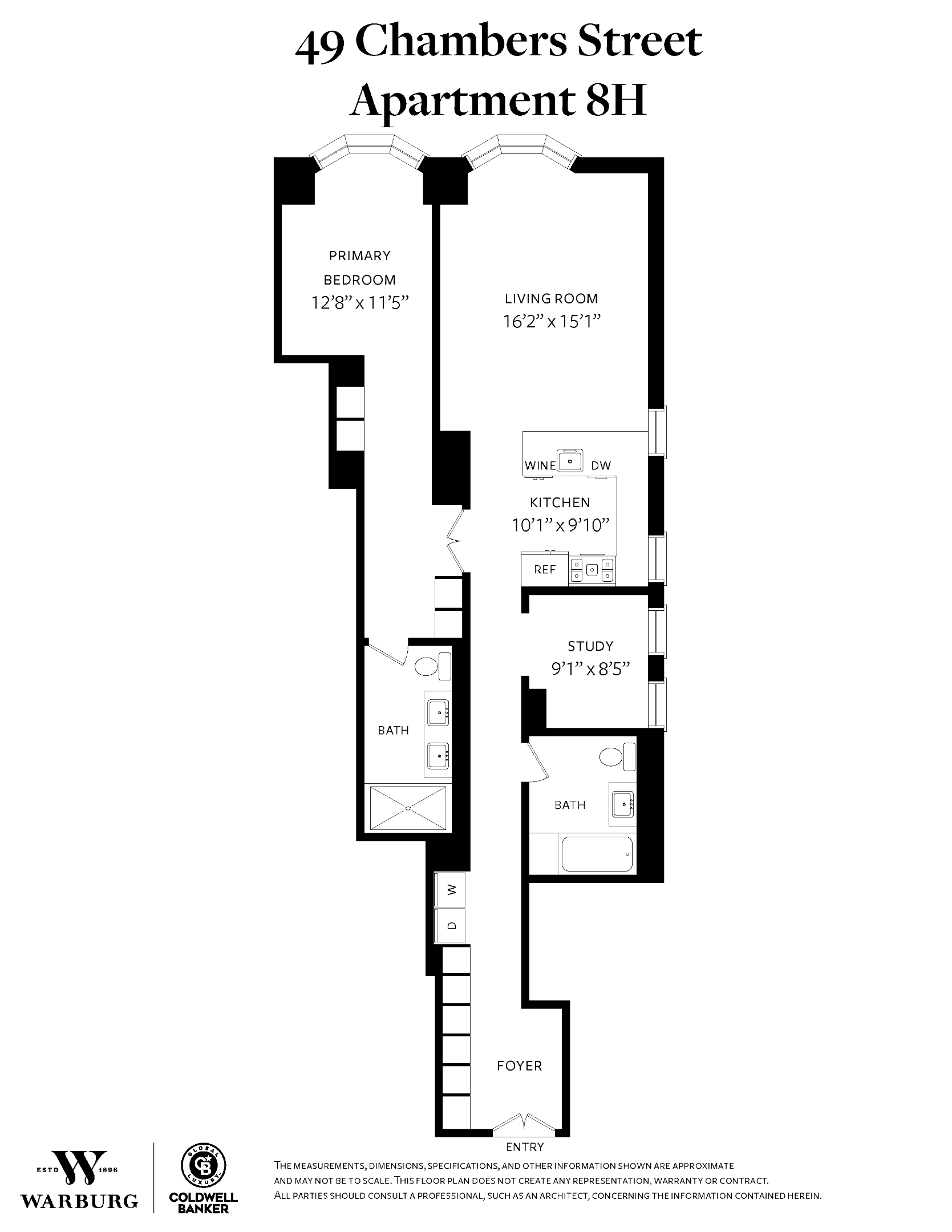 49 CHAMBERS Street 8H