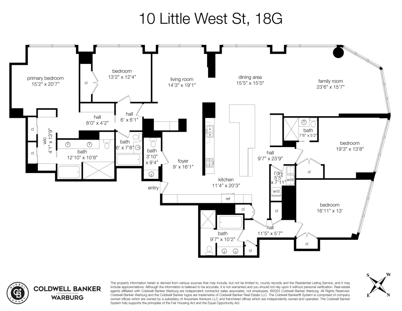 10 LITTLE WEST Street 18G