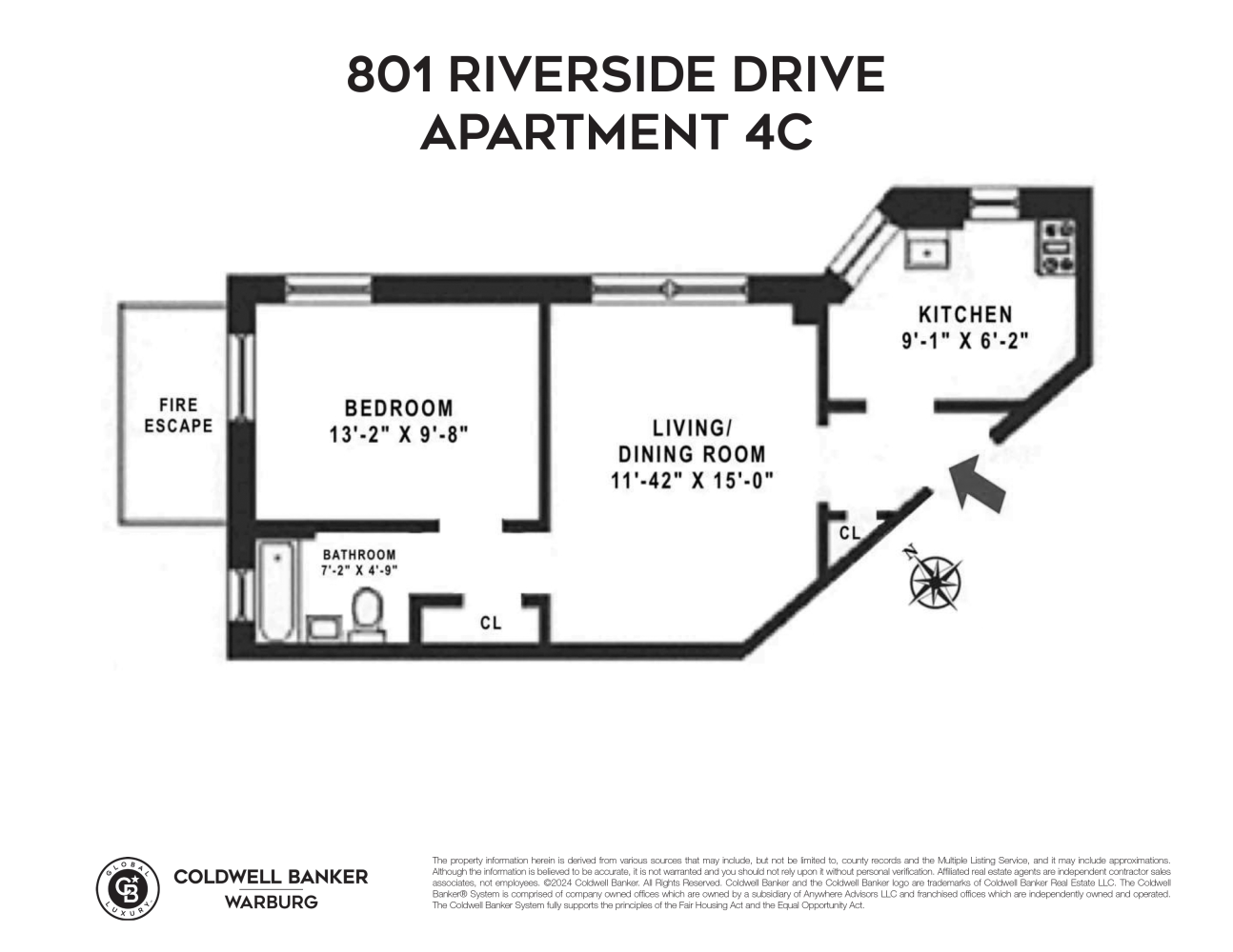 801 RIVERSIDE Drive 4C