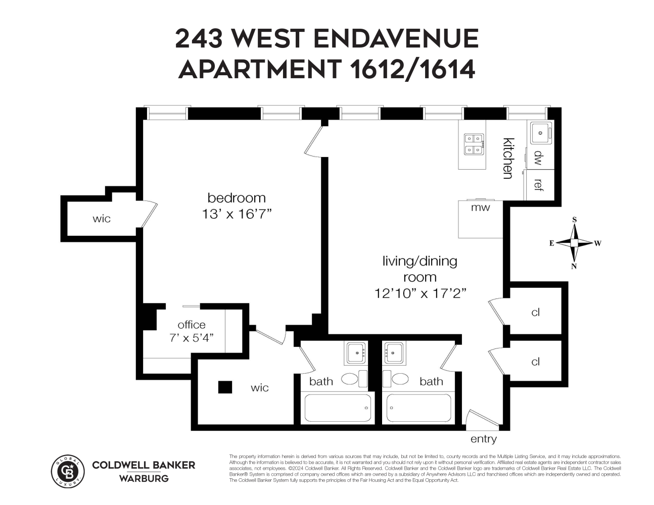 243 W END Avenue 1612/1614