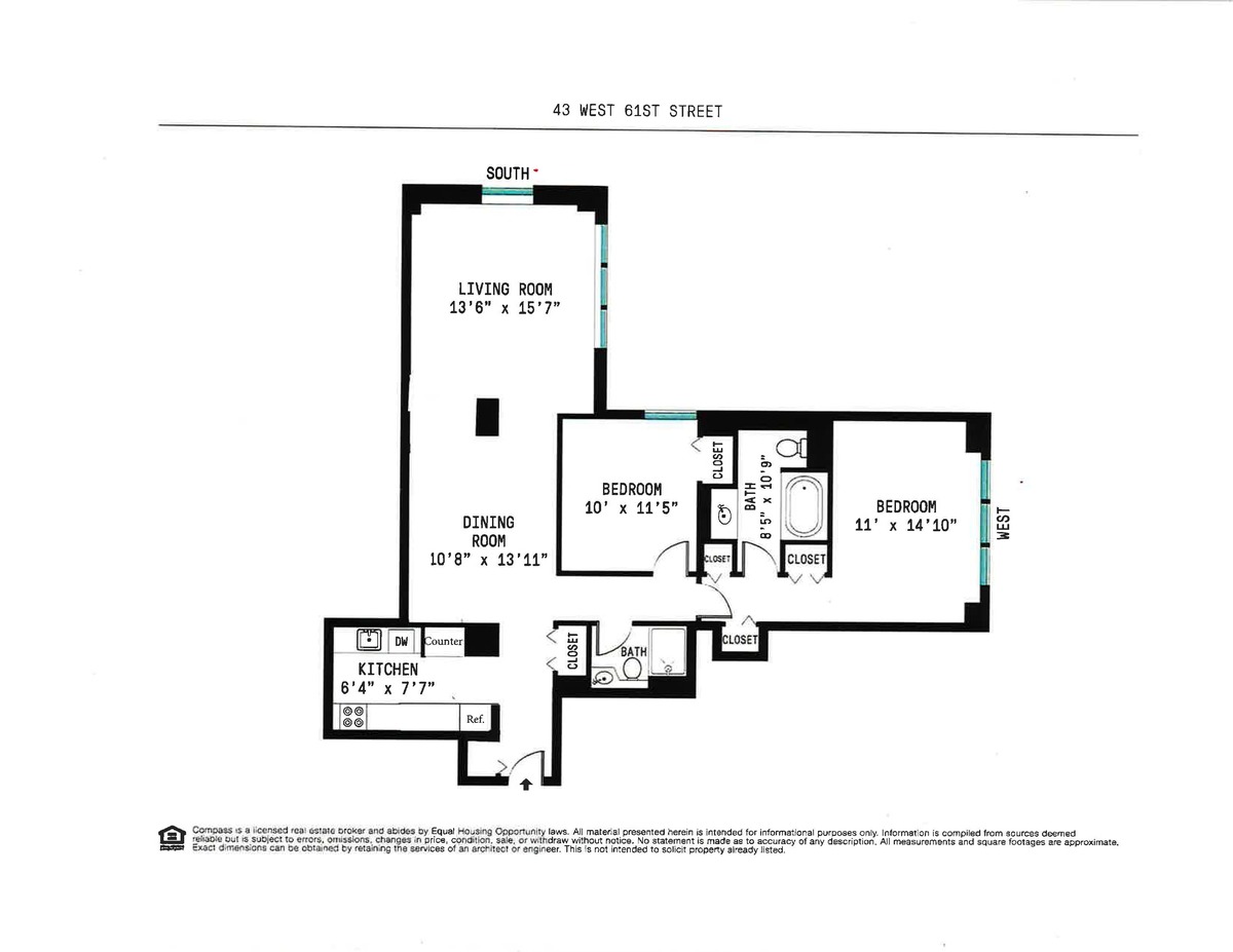 43 W 61st Street 22M
