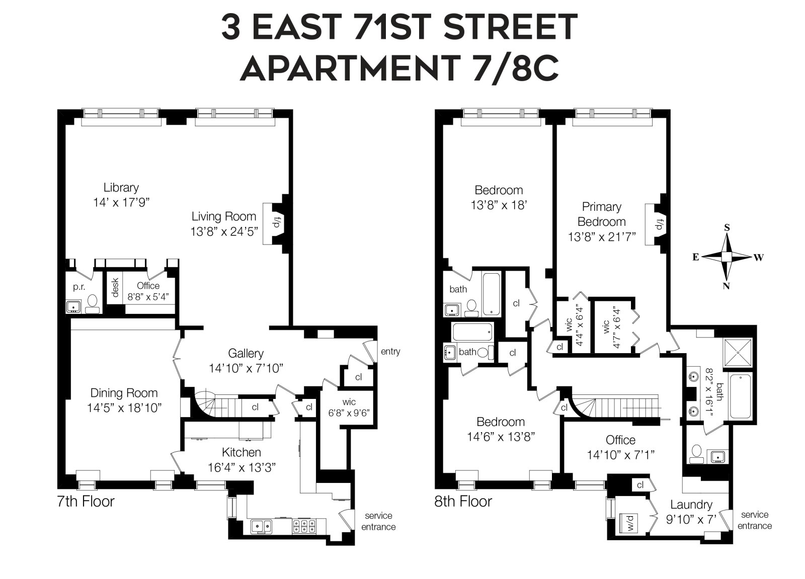 3 E 71ST Street 7/8C